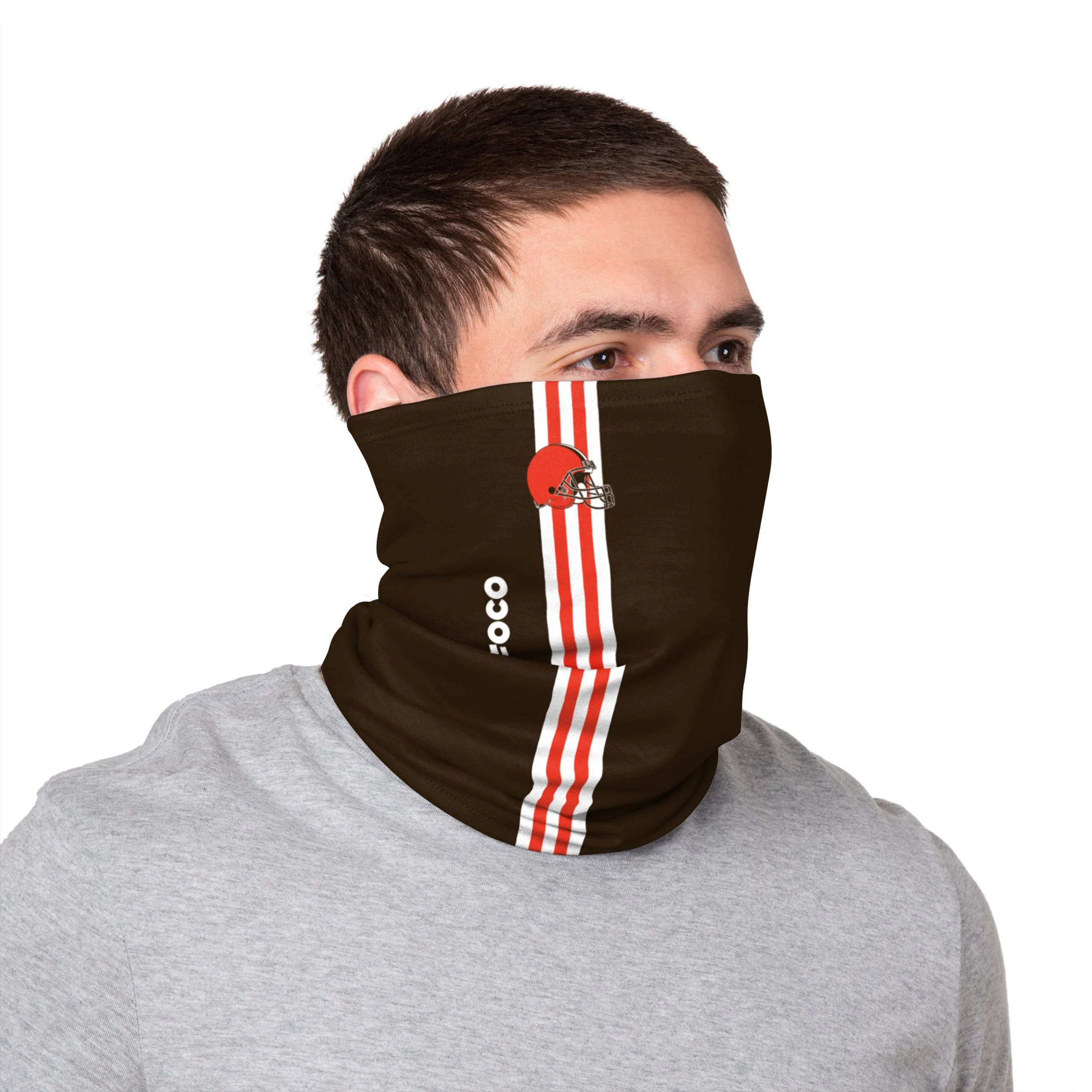 Cleveland Browns NFL On-Field Sideline Logo Gaiter Scarf - Image 3