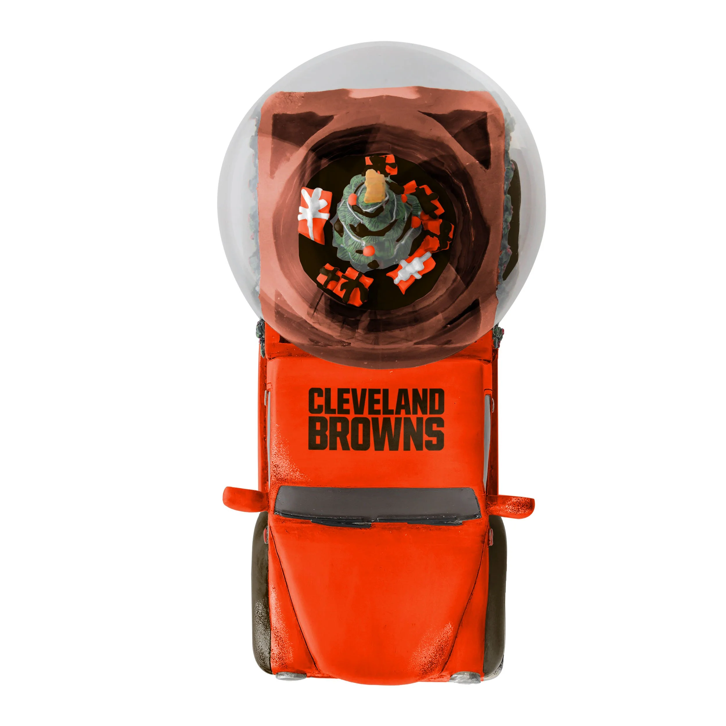 Cleveland Browns NFL Pickup Truck Snow Globe - Image 3