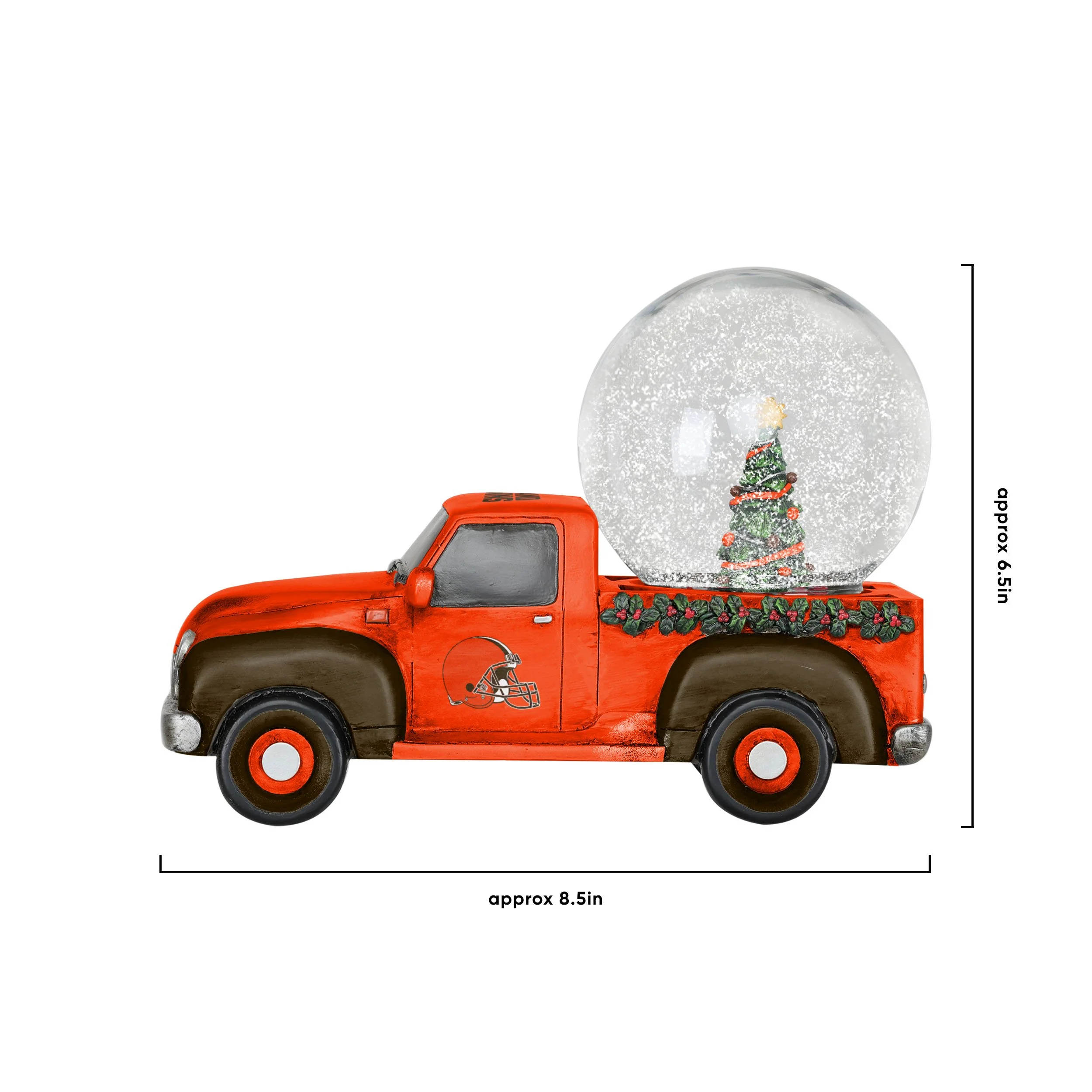 Cleveland Browns NFL Pickup Truck Snow Globe - Image 5