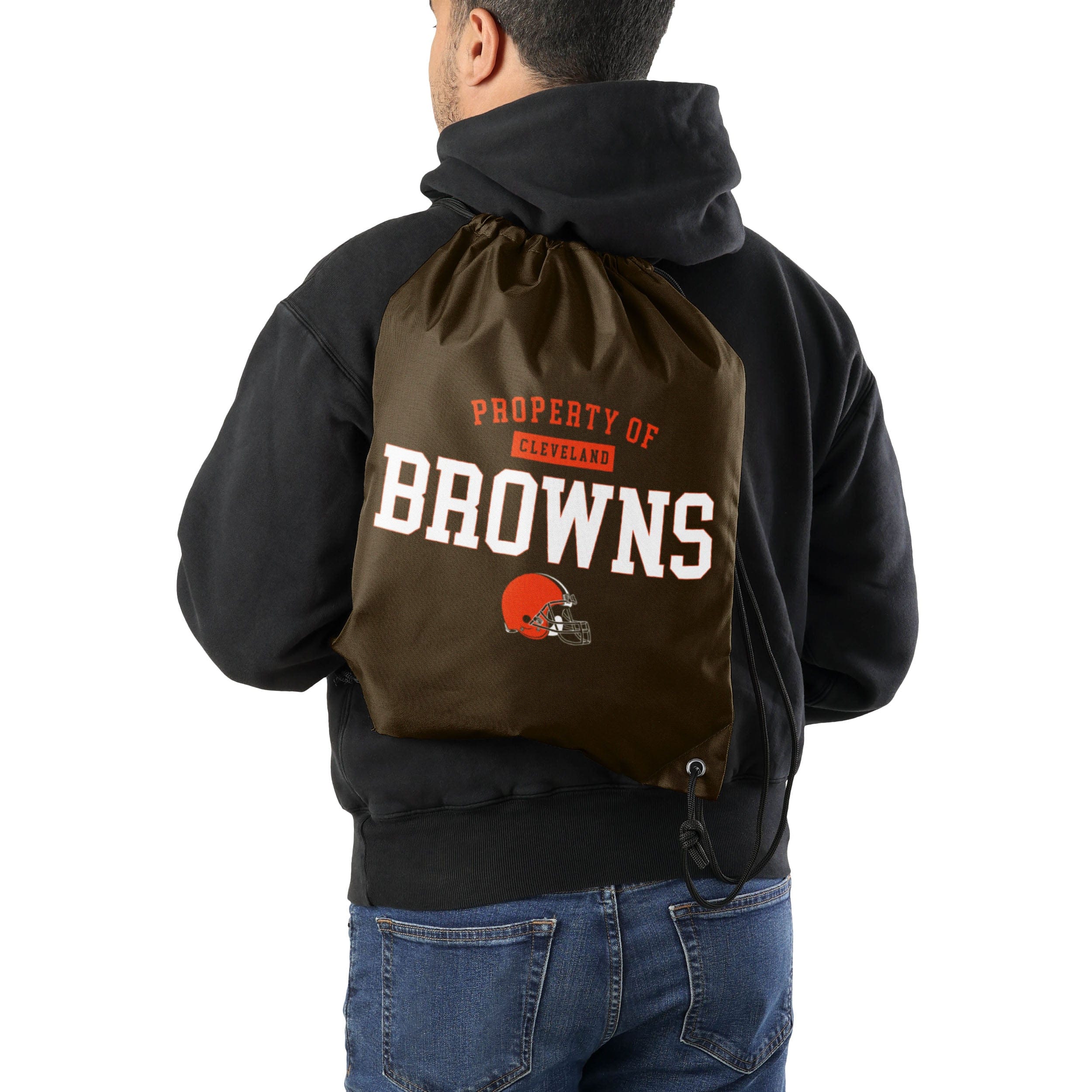 Cleveland Browns NFL Property Of Drawstring Backpack - Image 2