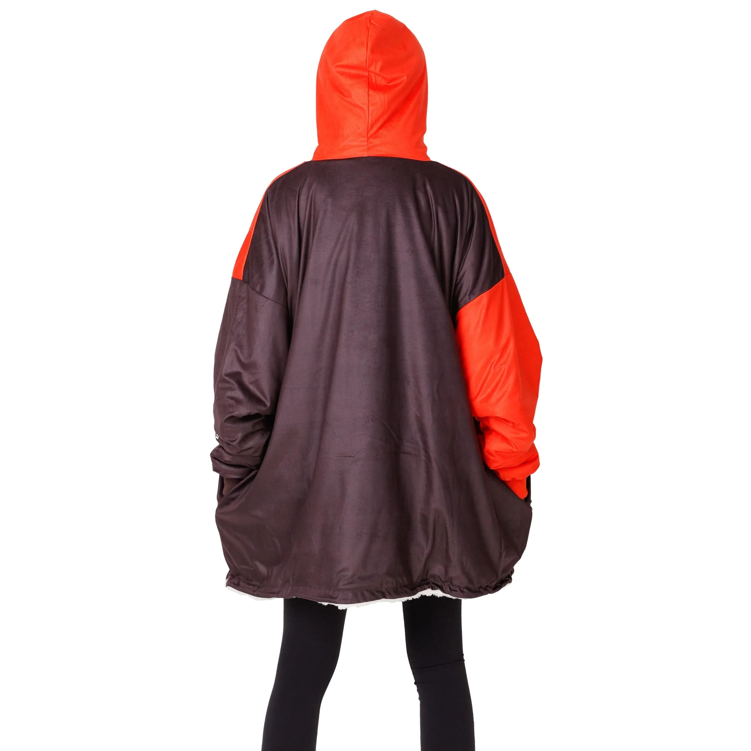 Cleveland Browns NFL Reversible Colorblock Hoodeez - Image 2