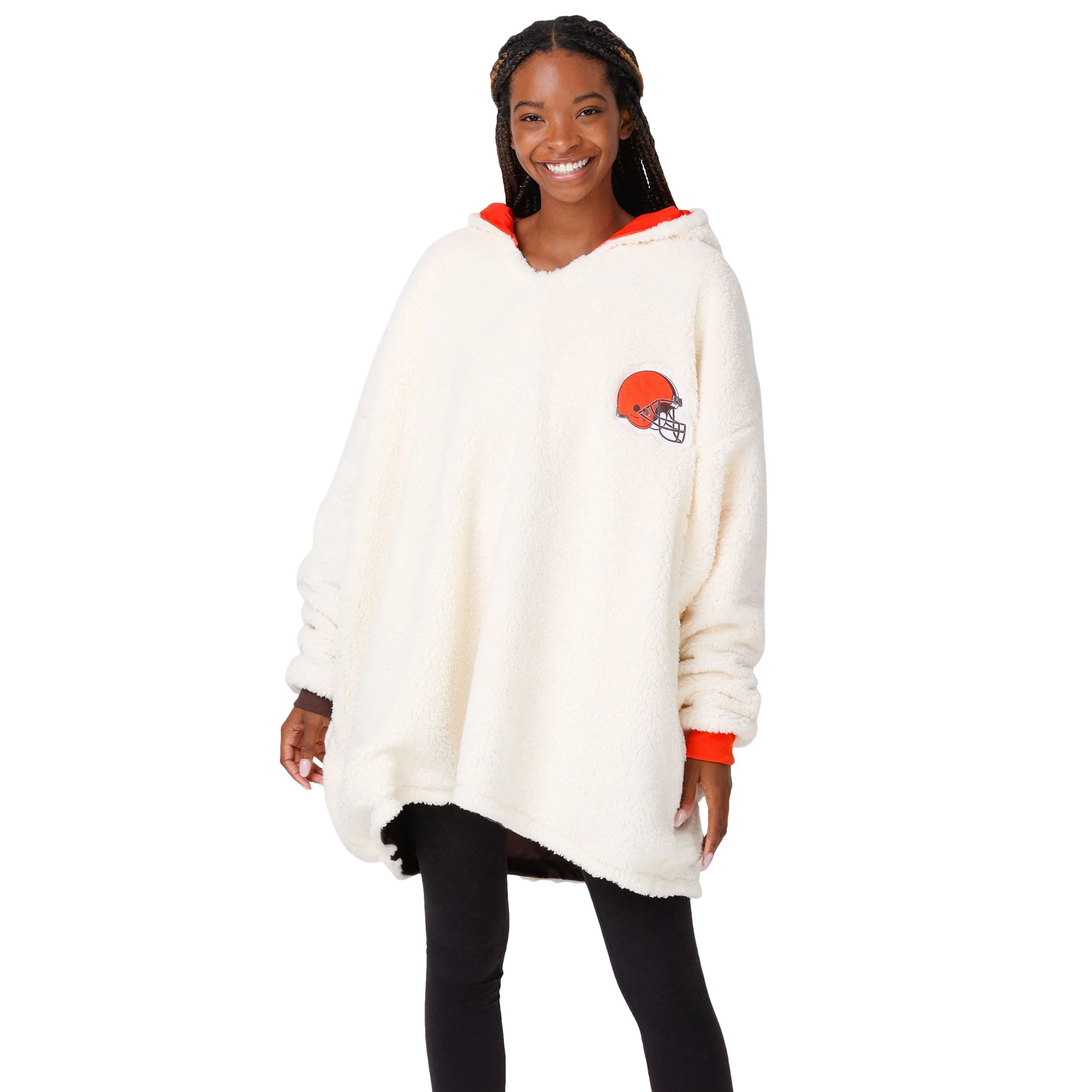 Cleveland Browns NFL Reversible Colorblock Hoodeez - Image 4