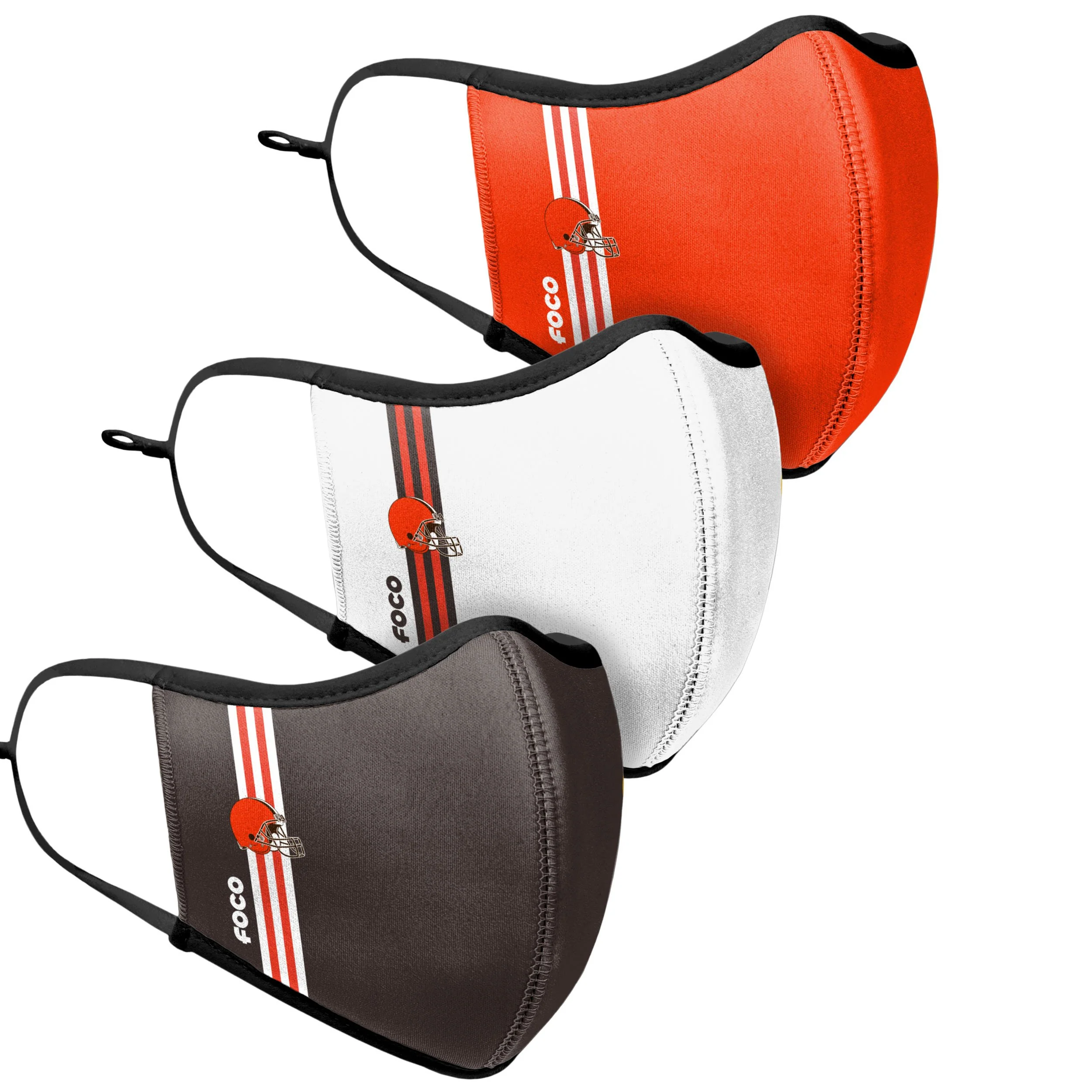 Cleveland Browns NFL Sport 3 Pack Face Cover - Image 3