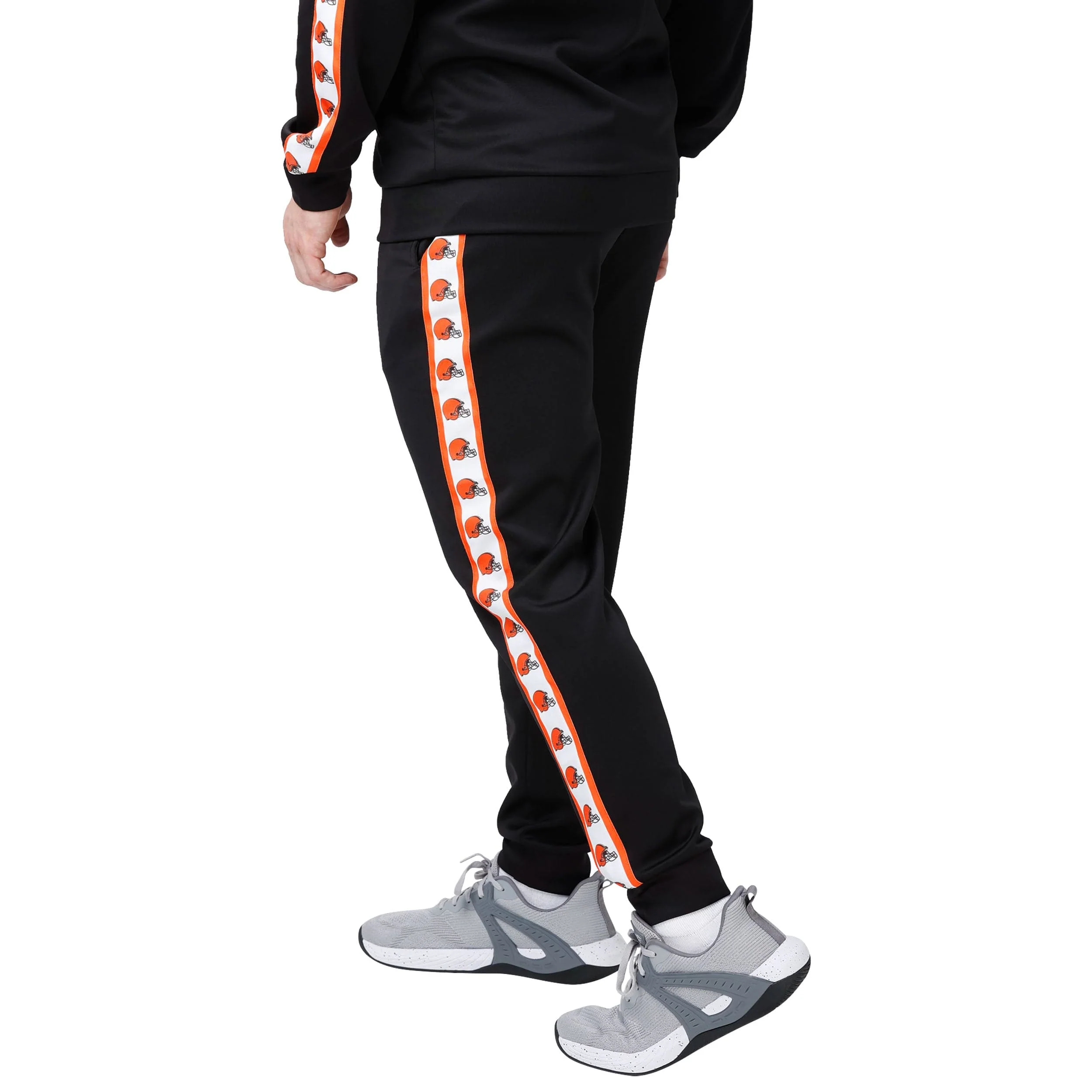 Cleveland Browns NFL Mens Stripe Logo Track Pants - Image 2