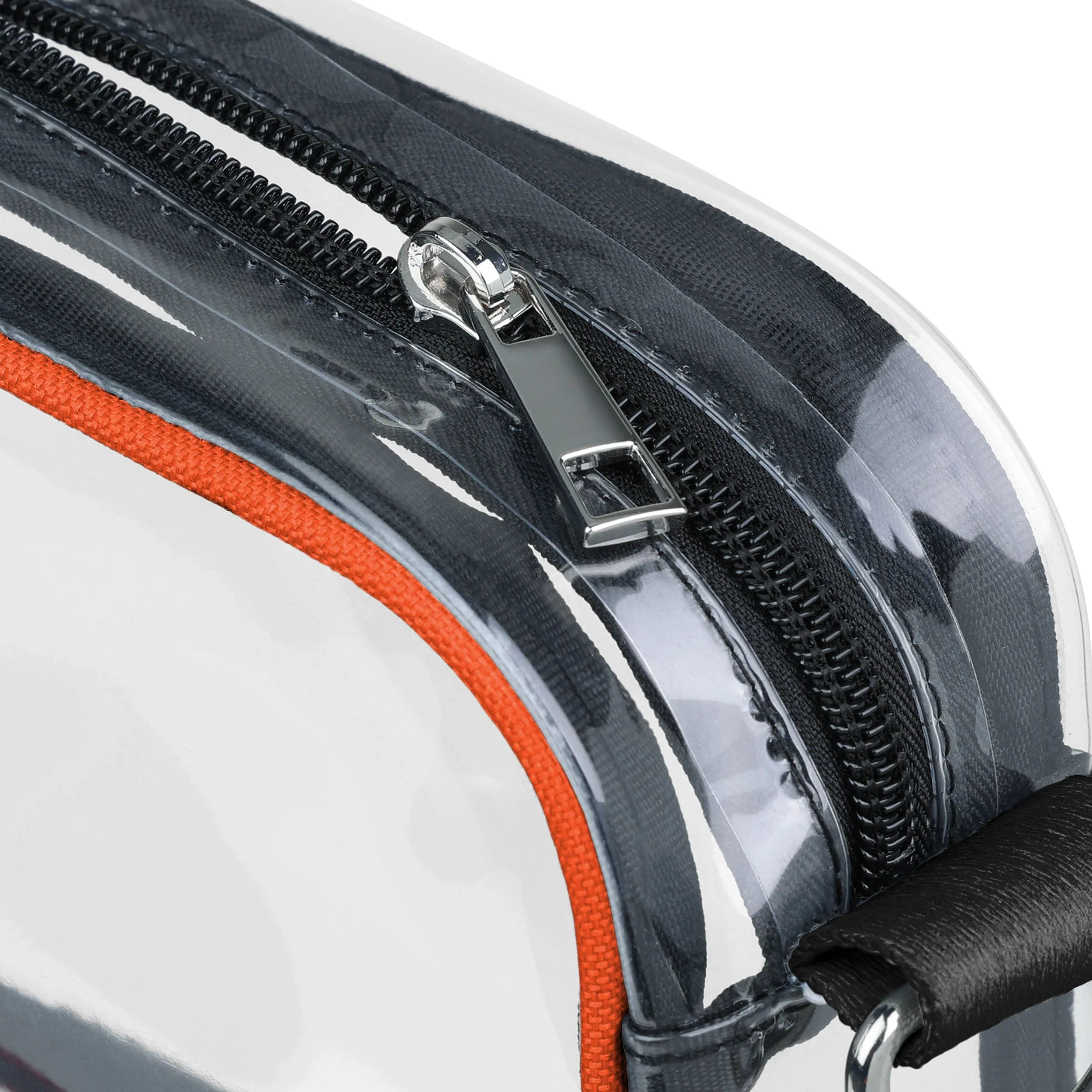 Cleveland Browns NFL Team Stripe Clear Crossbody Bag - Image 4
