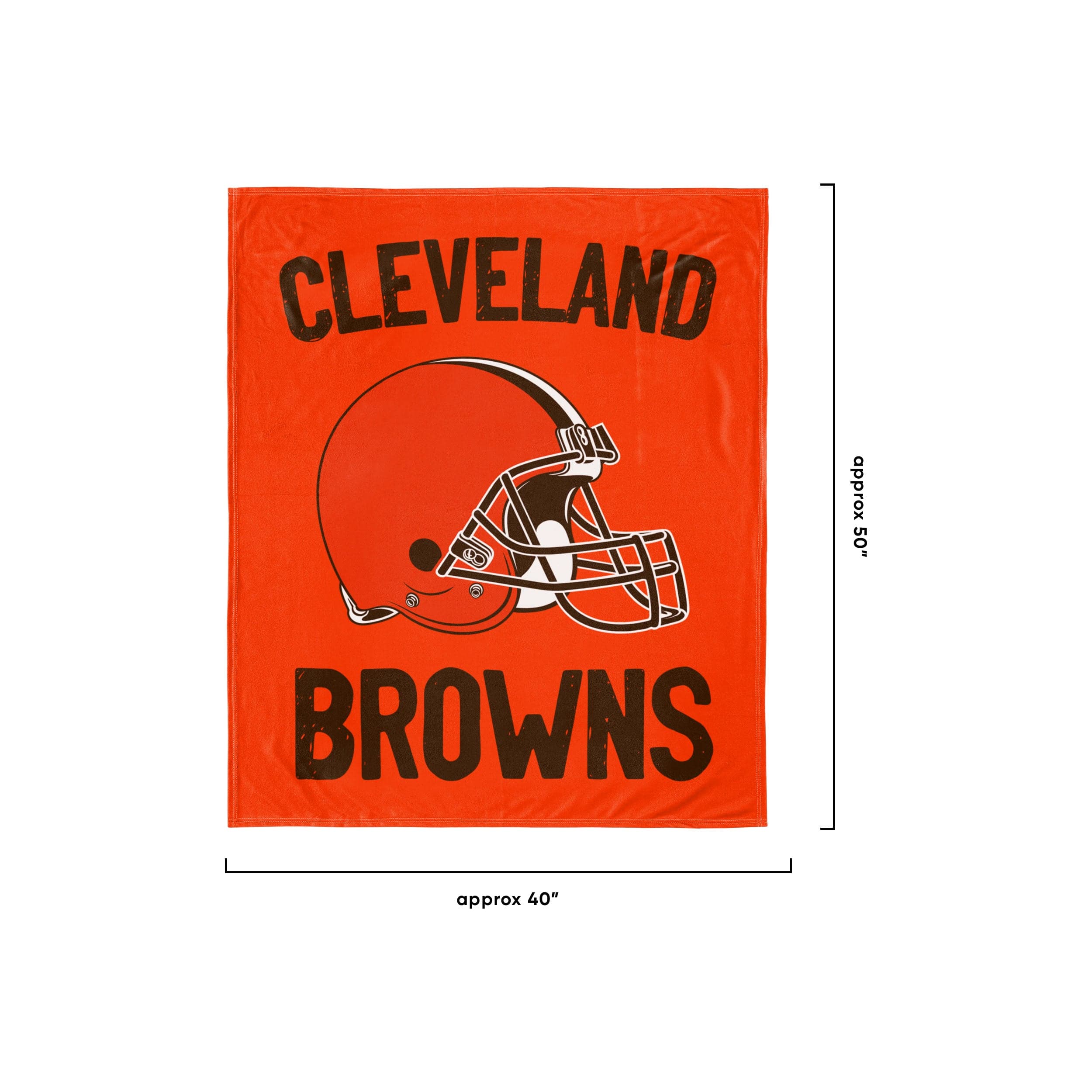 Cleveland Browns NFL Throw Blanket With Plush Bear - Image 2