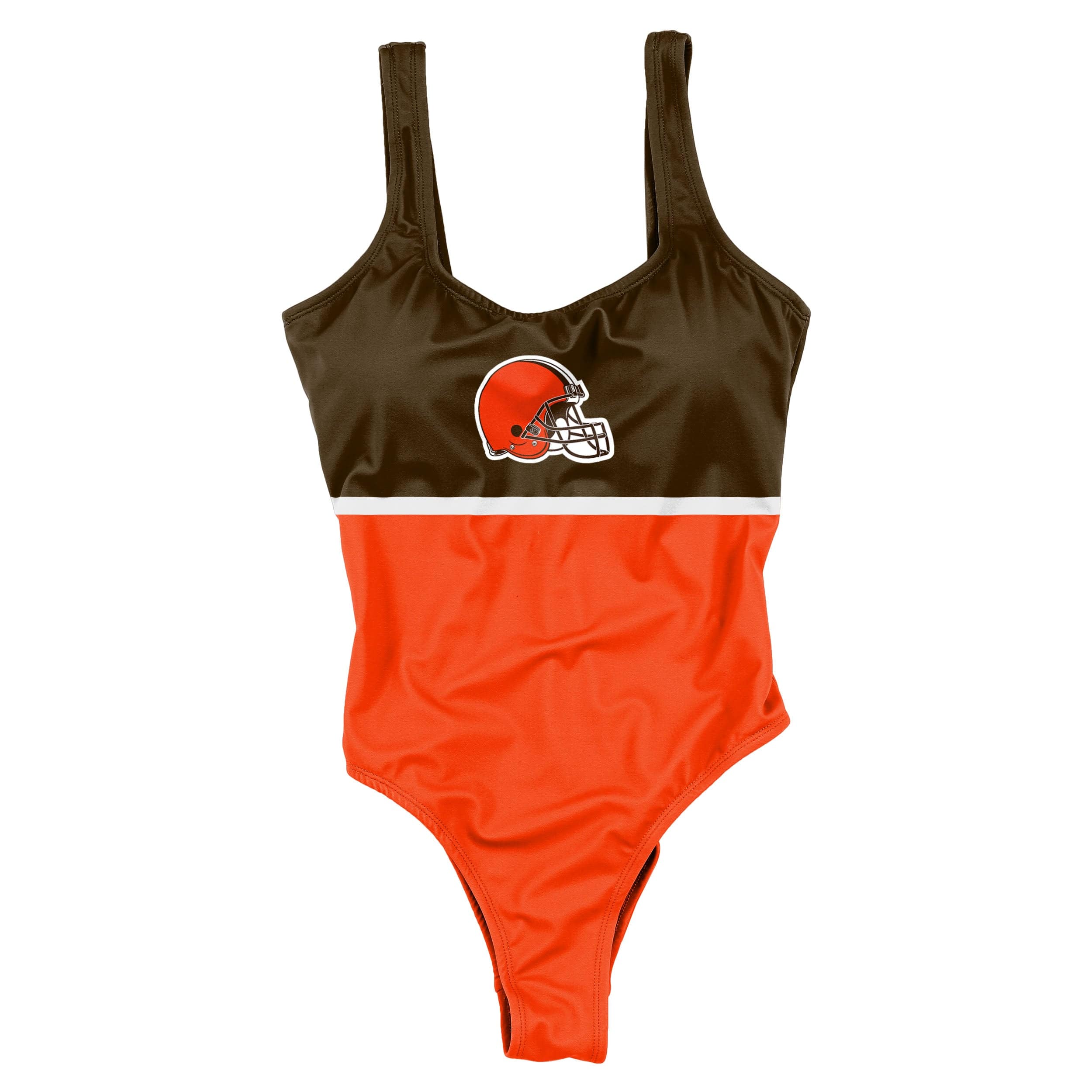Cleveland Browns NFL Womens Beach Day One Piece Bathing Suit - Image 3