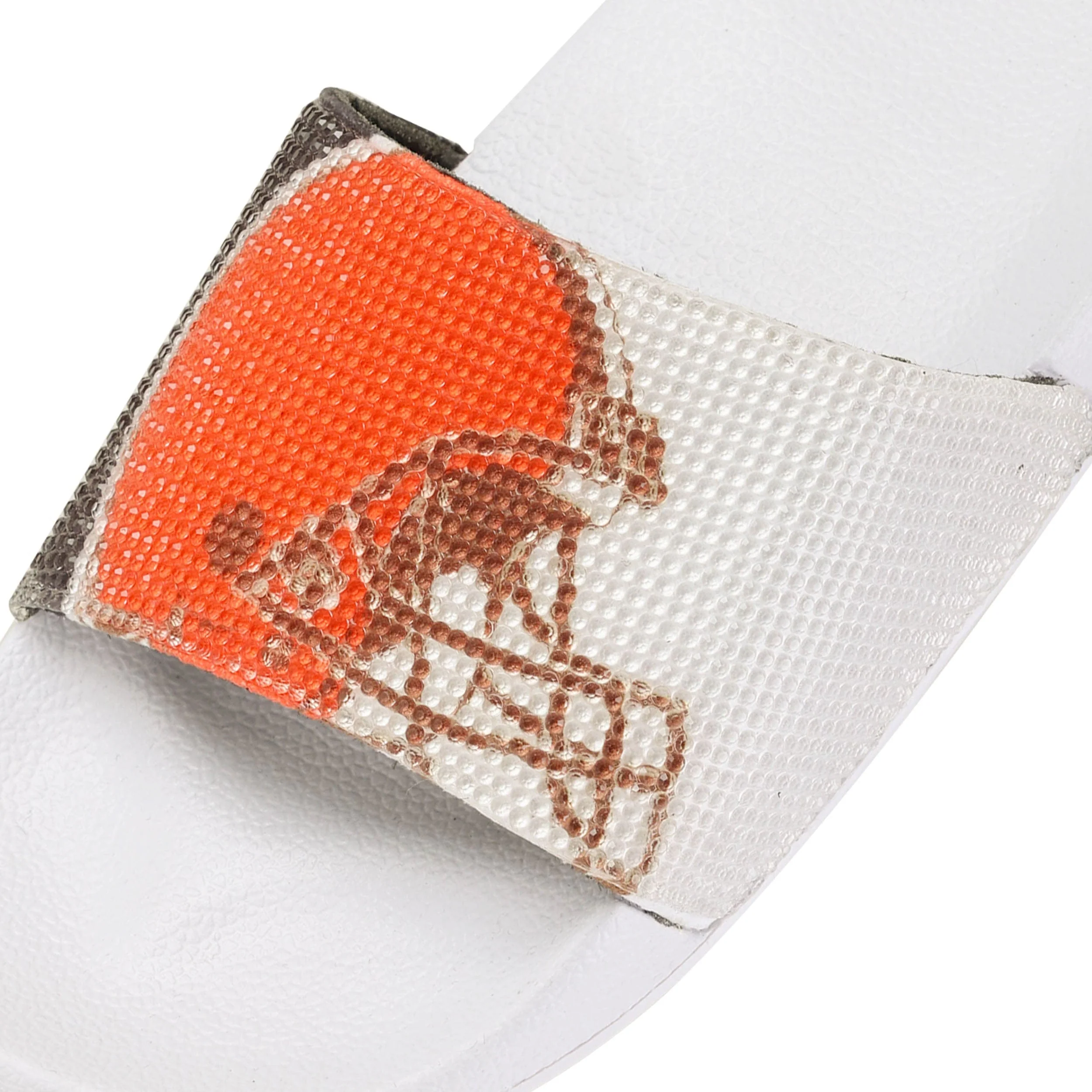 Cleveland Browns NFL Womens Big Logo Shimmer Slide - Image 3