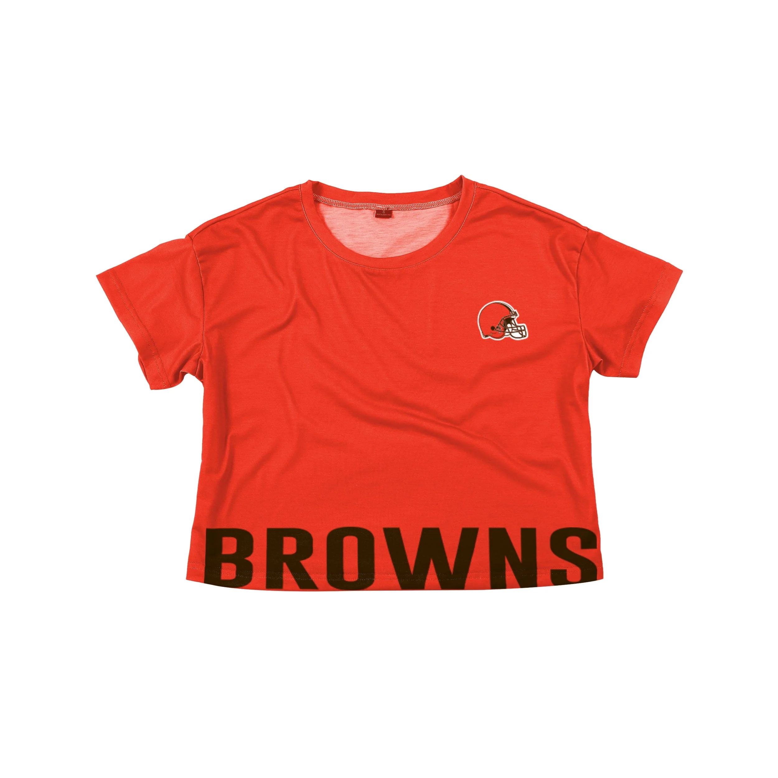 Cleveland Browns NFL Womens Bottom Line Crop Top - Image 3