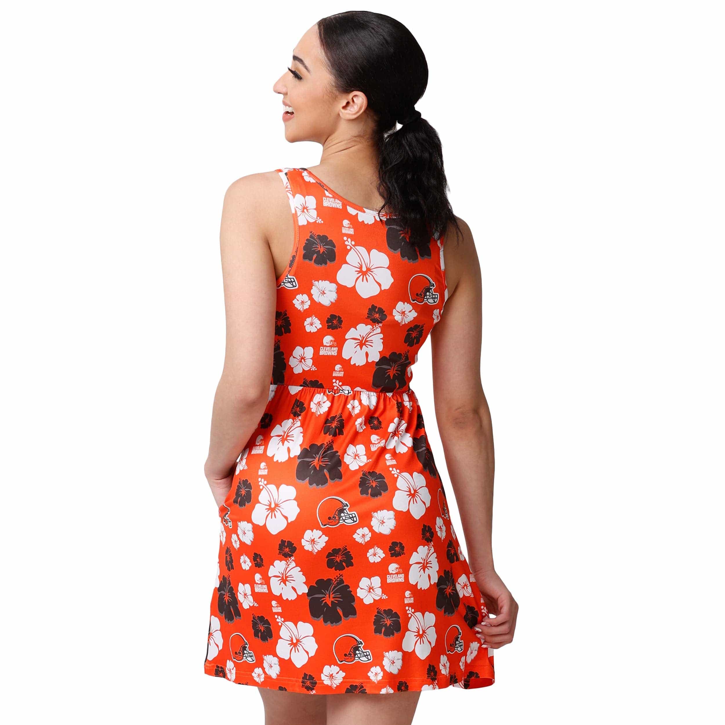 Cleveland Browns NFL Womens Fan Favorite Floral Sundress - Image 2