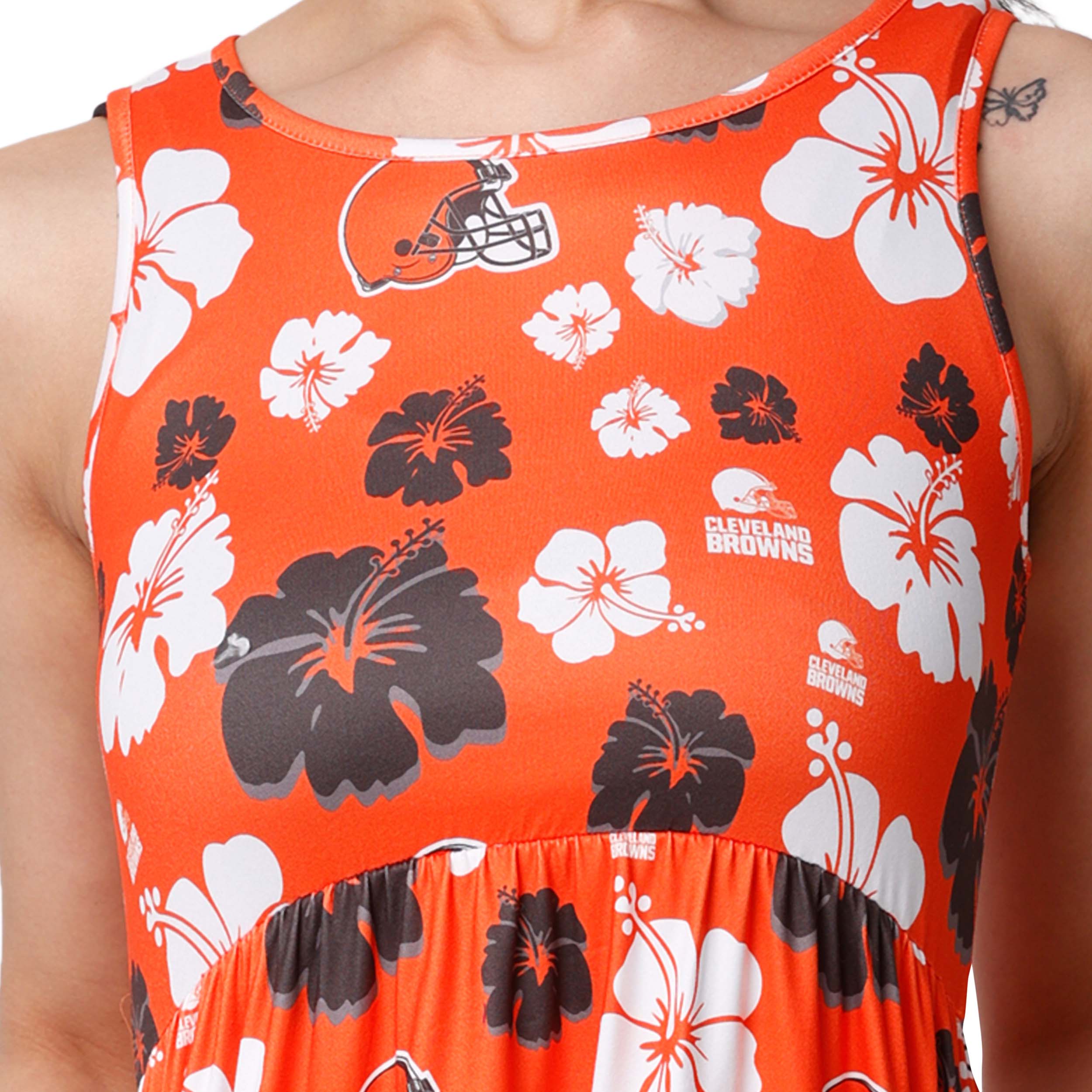 Cleveland Browns NFL Womens Fan Favorite Floral Sundress - Image 3