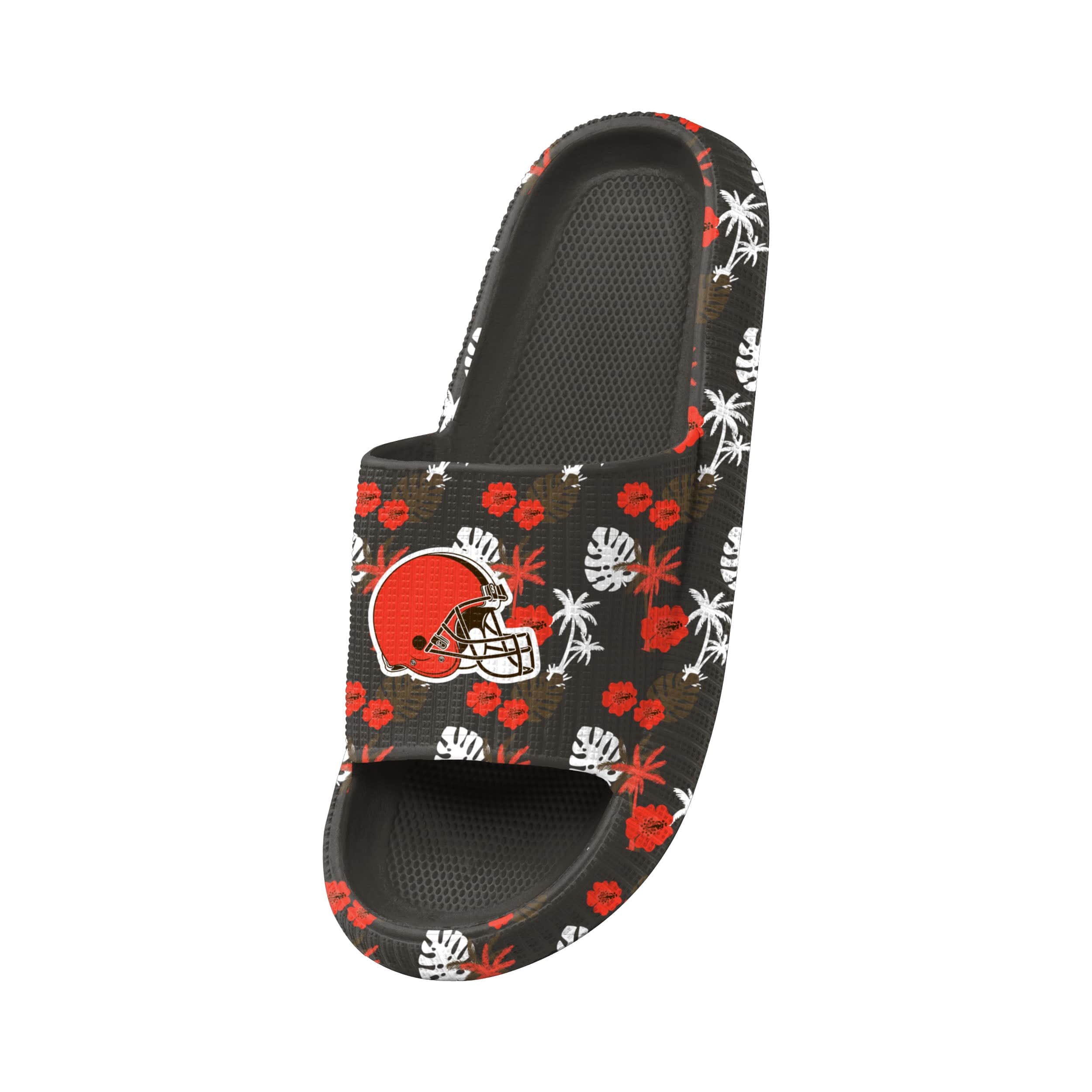 Cleveland Browns NFL Womens Floral Pillow Slide - Image 3