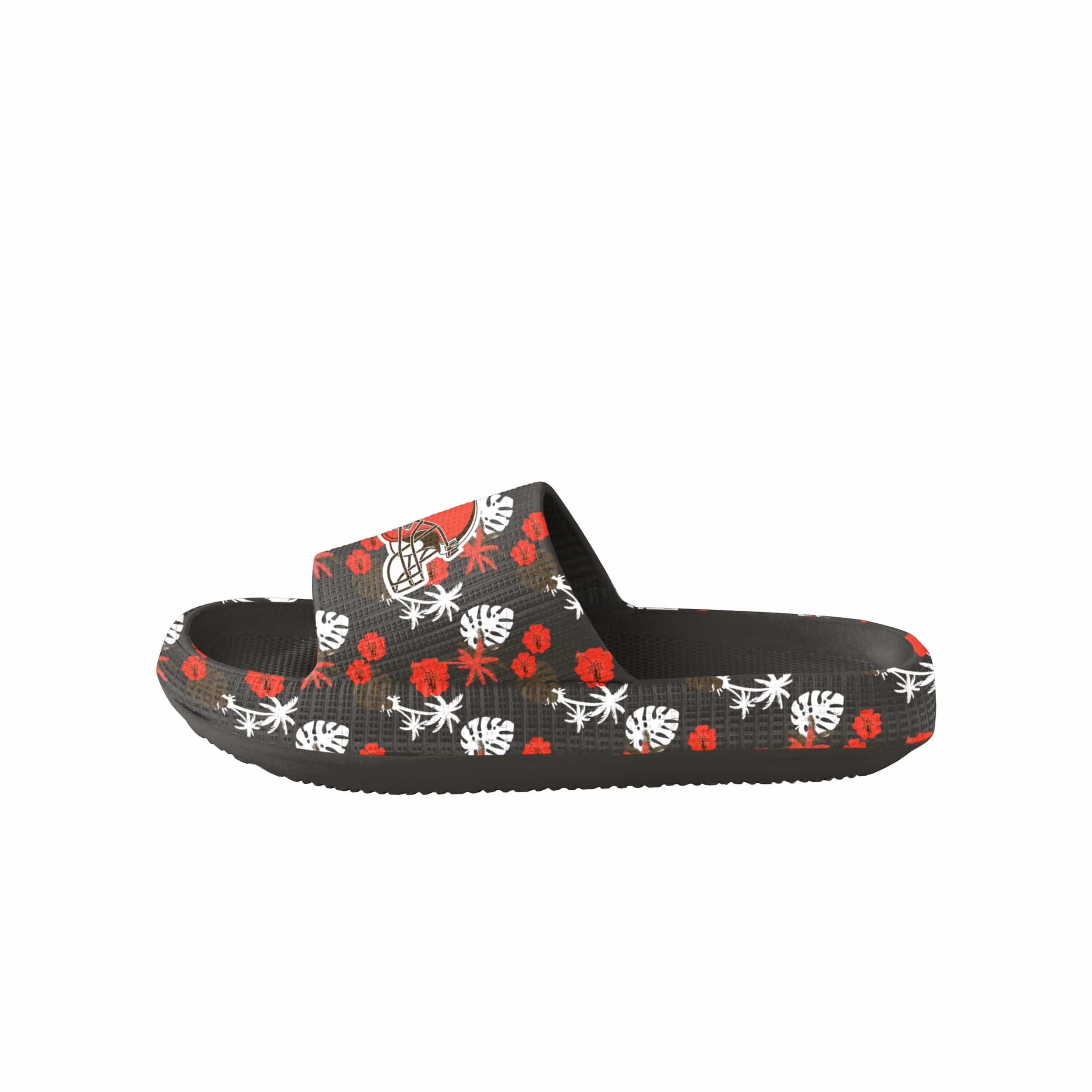 Cleveland Browns NFL Womens Floral Pillow Slide - Image 4