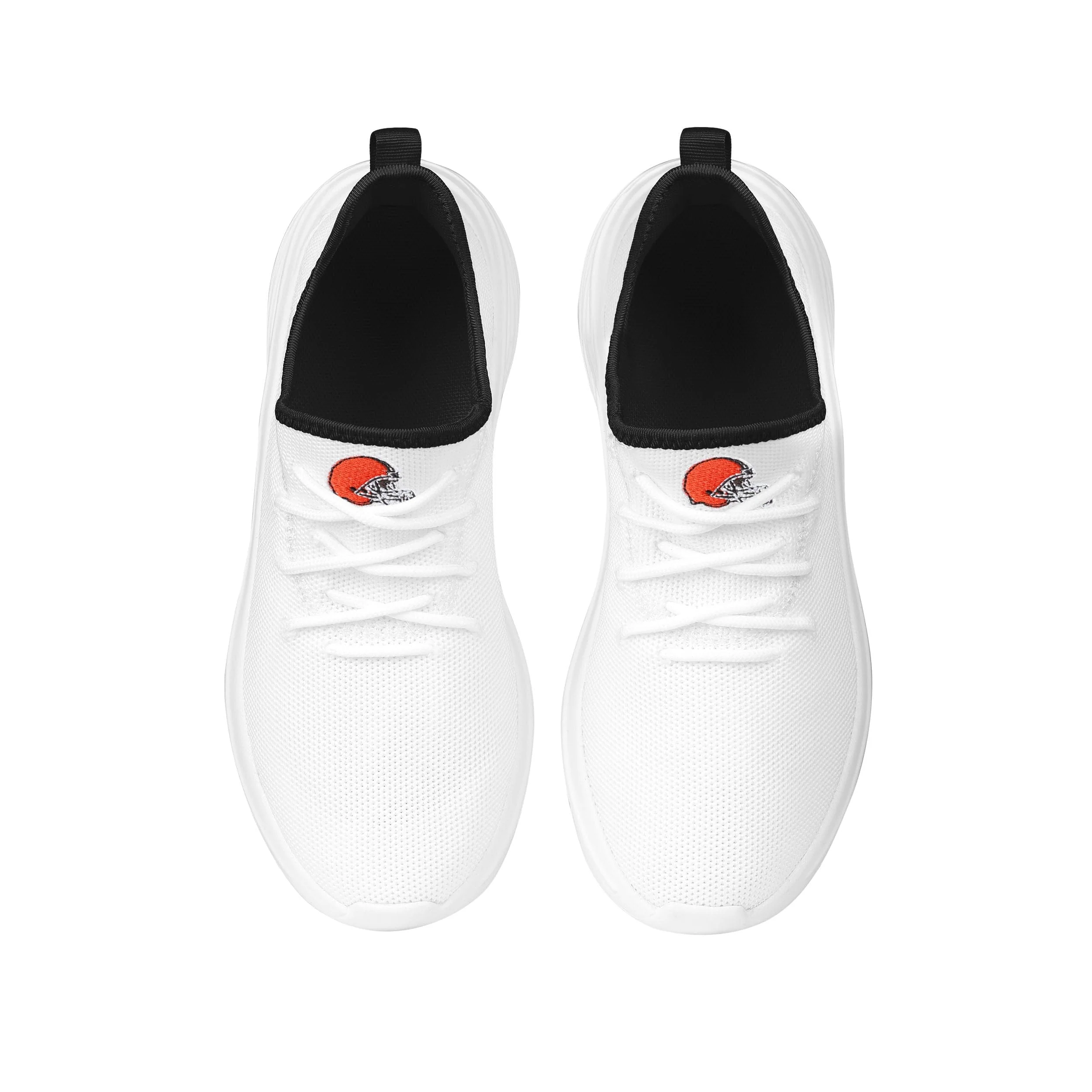Cleveland Browns NFL Womens Midsole White Sneakers - Image 4