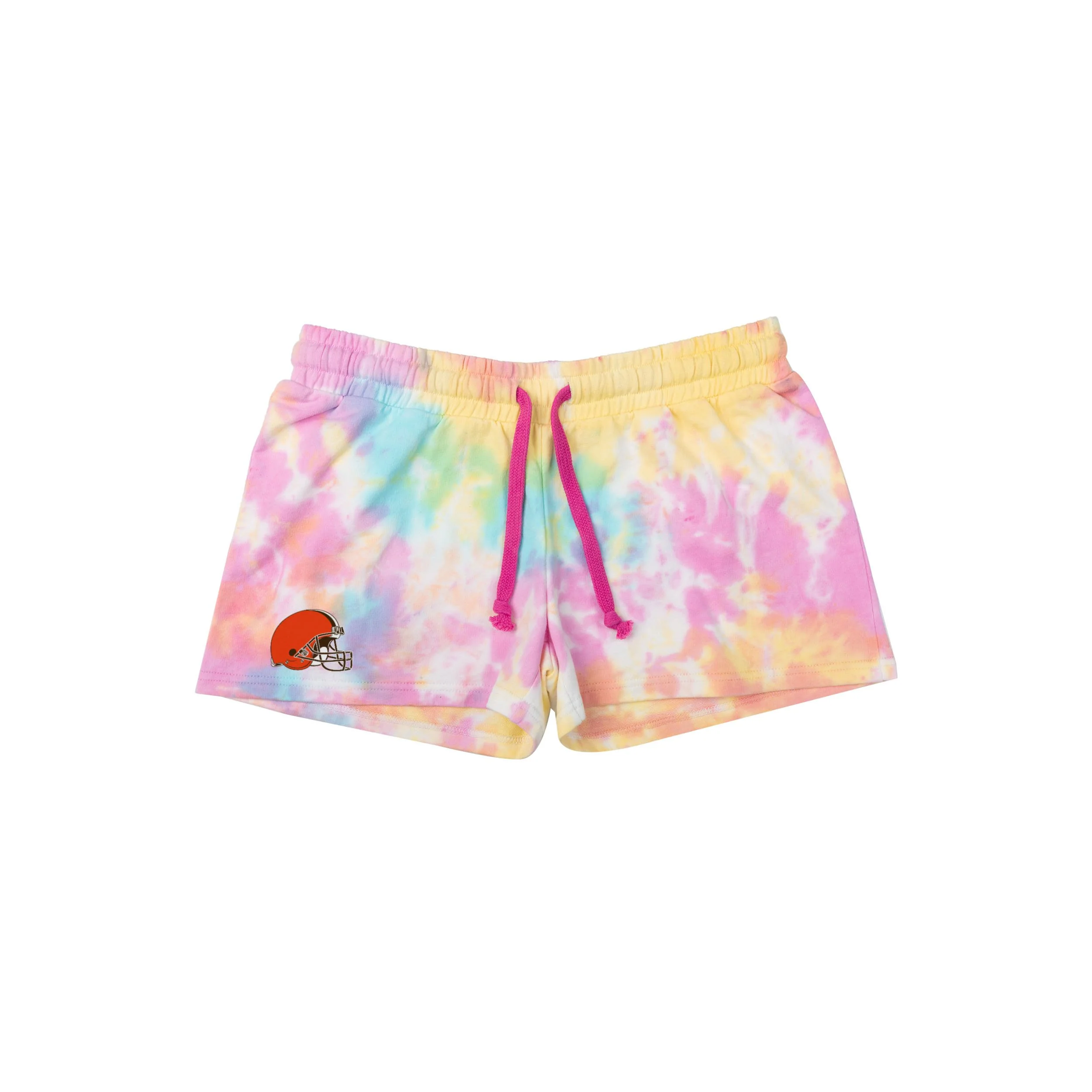 Cleveland Browns NFL Womens Pastel Tie-Dye Blast Lounge Shorts - Image 3