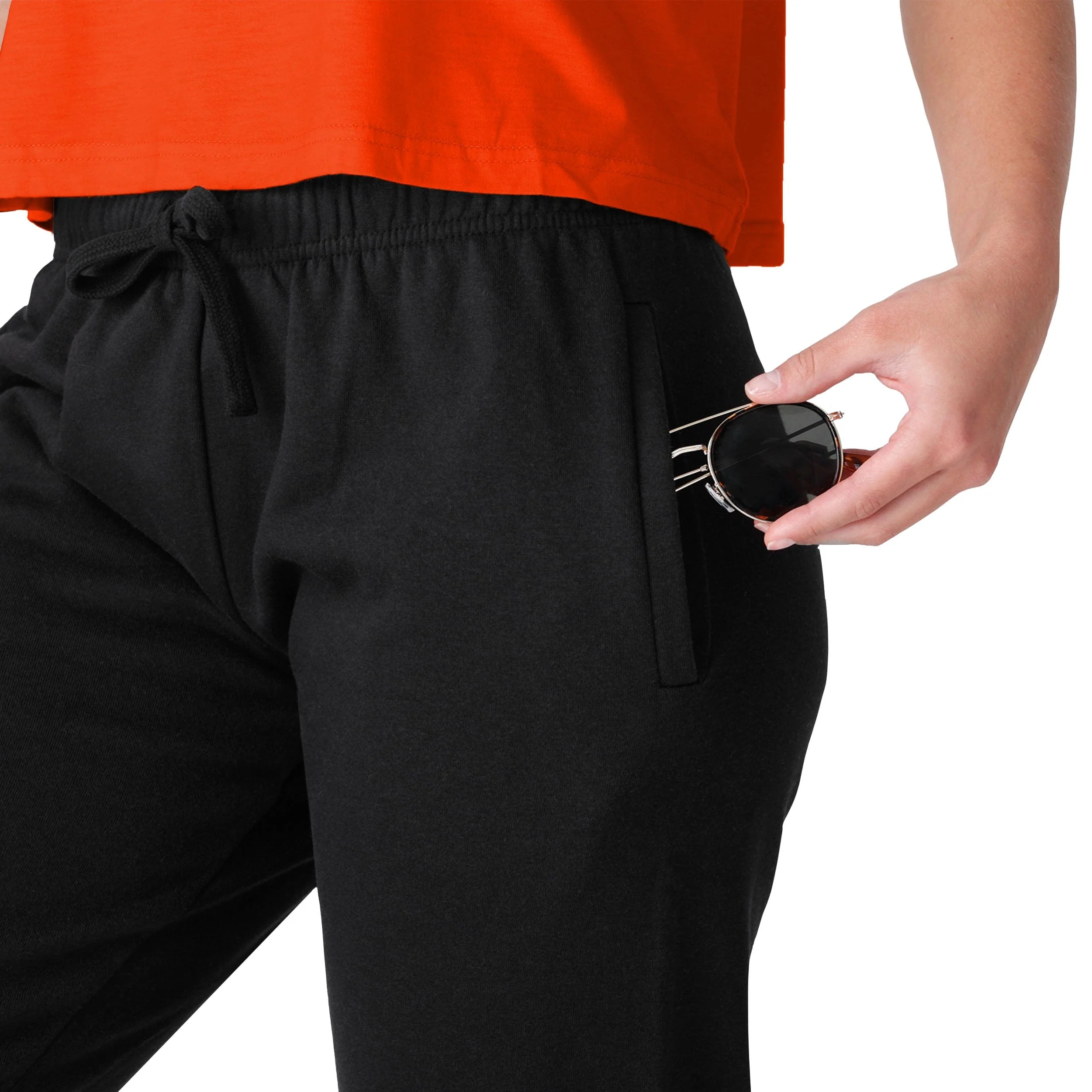 Cleveland Browns NFL Womens Script Wordmark Black Joggers - Image 3