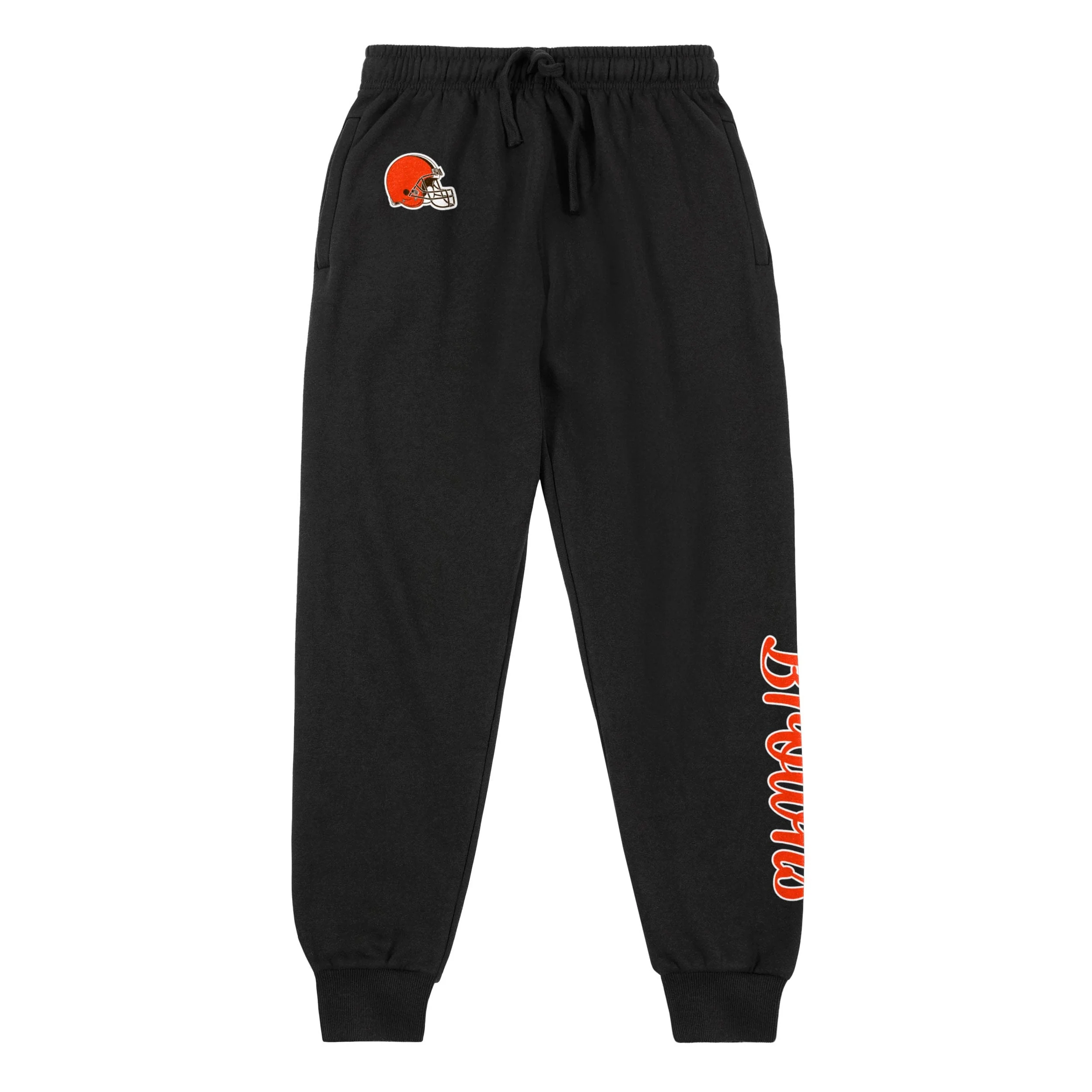 Cleveland Browns NFL Womens Script Wordmark Black Joggers - Image 5