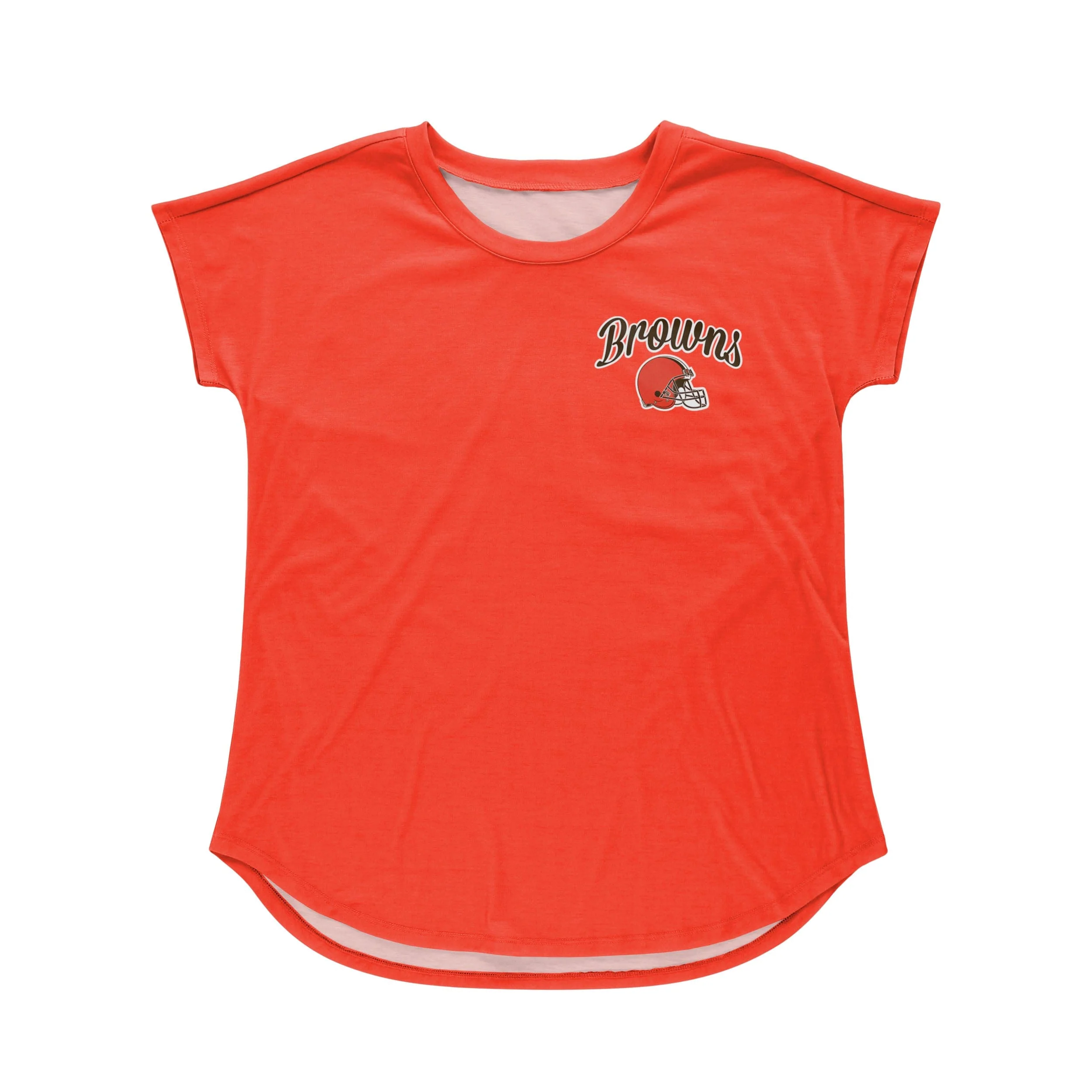 Cleveland Browns NFL Womens Script Wordmark Tunic Top - Image 3