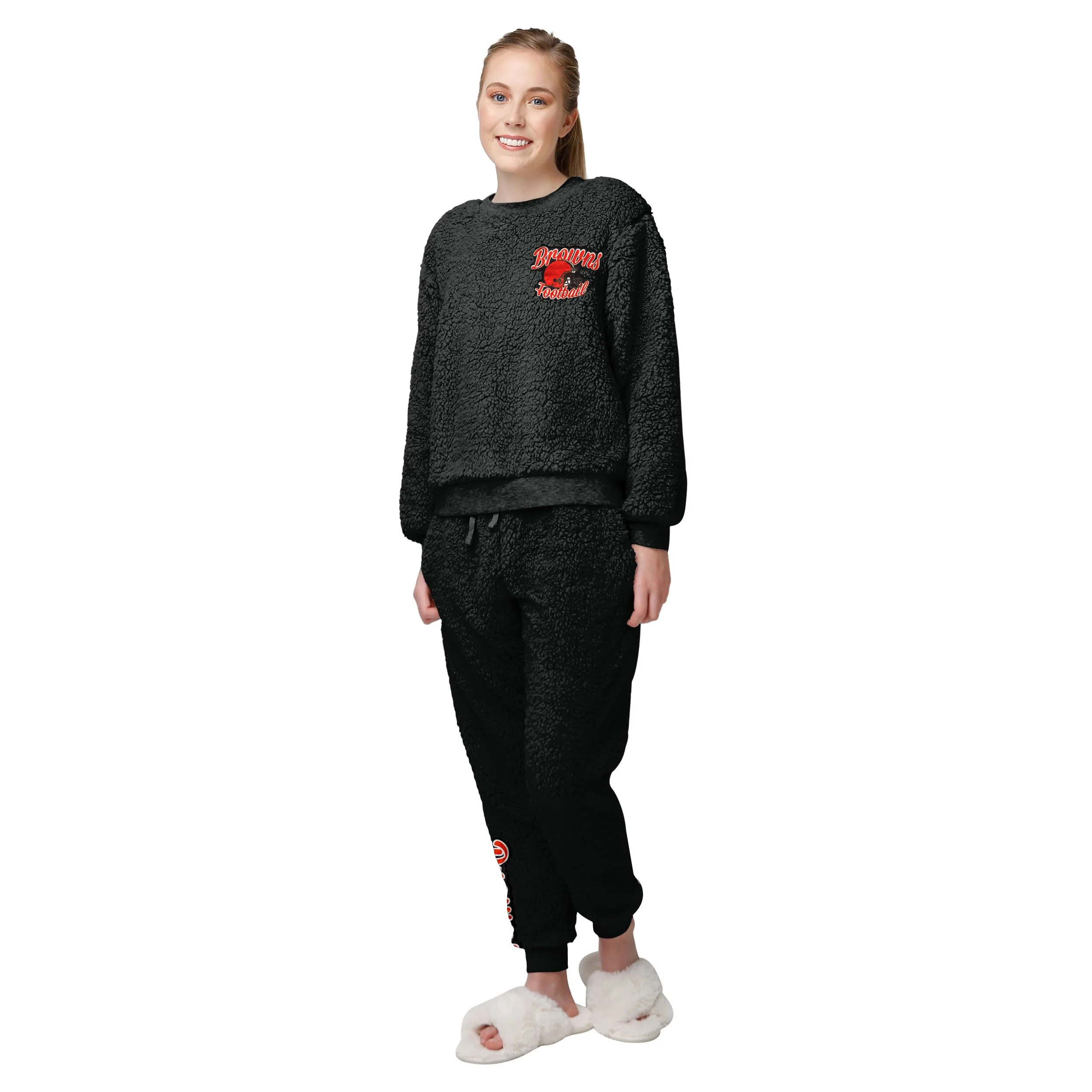 Cleveland Browns NFL Womens Sherpa Lounge Set