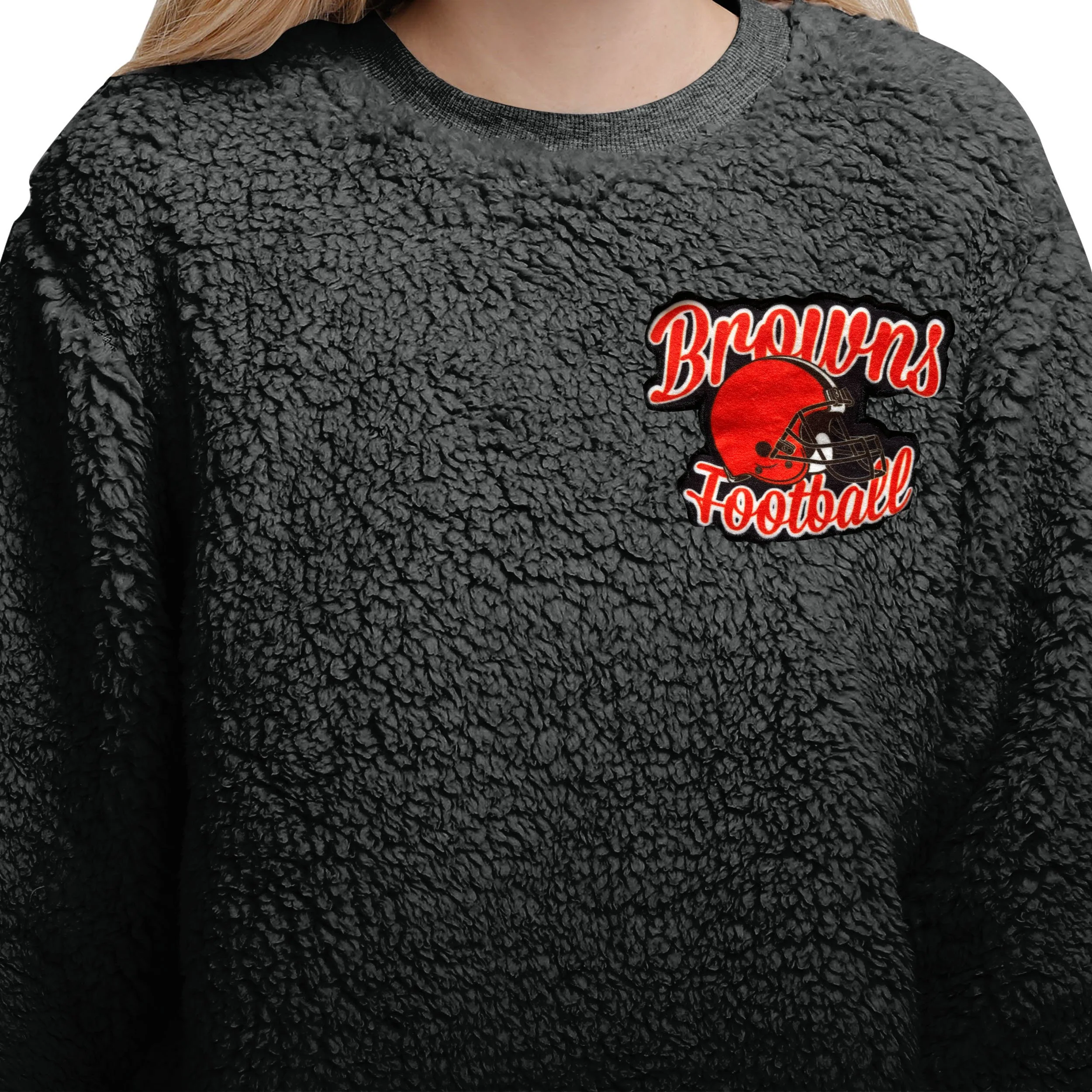 Cleveland Browns NFL Womens Sherpa Lounge Set - Image 3
