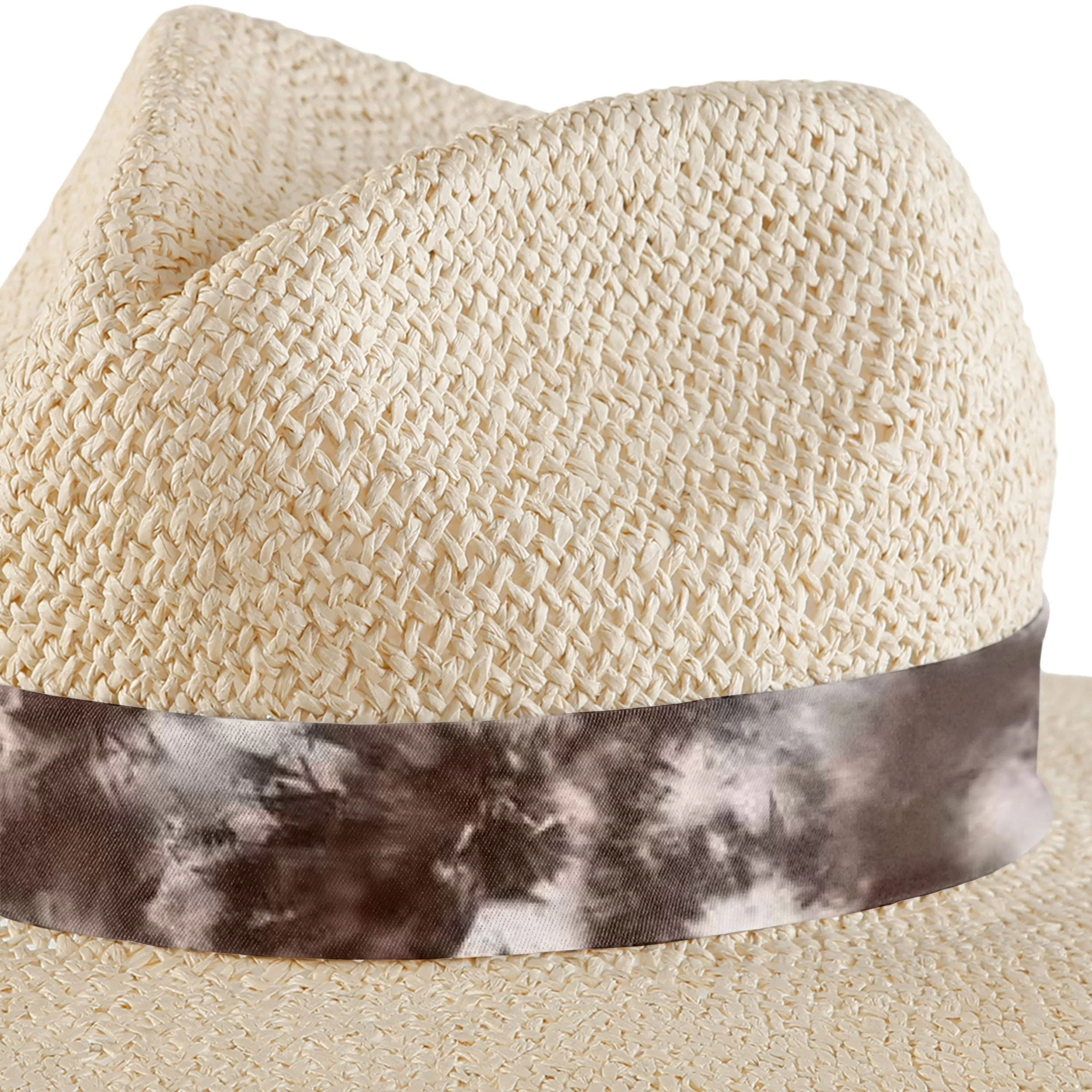 Cleveland Browns NFL Womens Tie-Dye Ribbon Straw Hat - Image 3