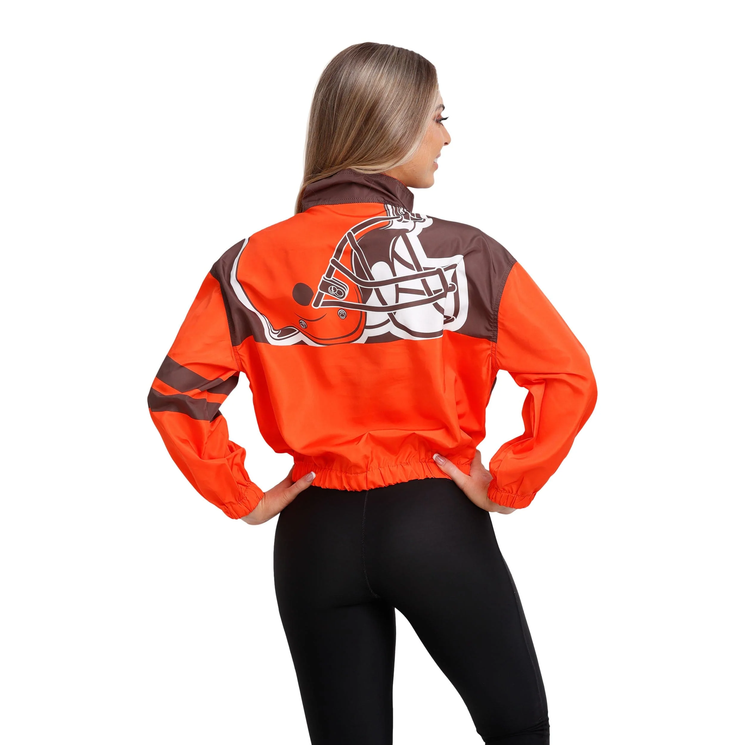 Cleveland Browns NFL Womens Winning Play Windbreaker - Image 2