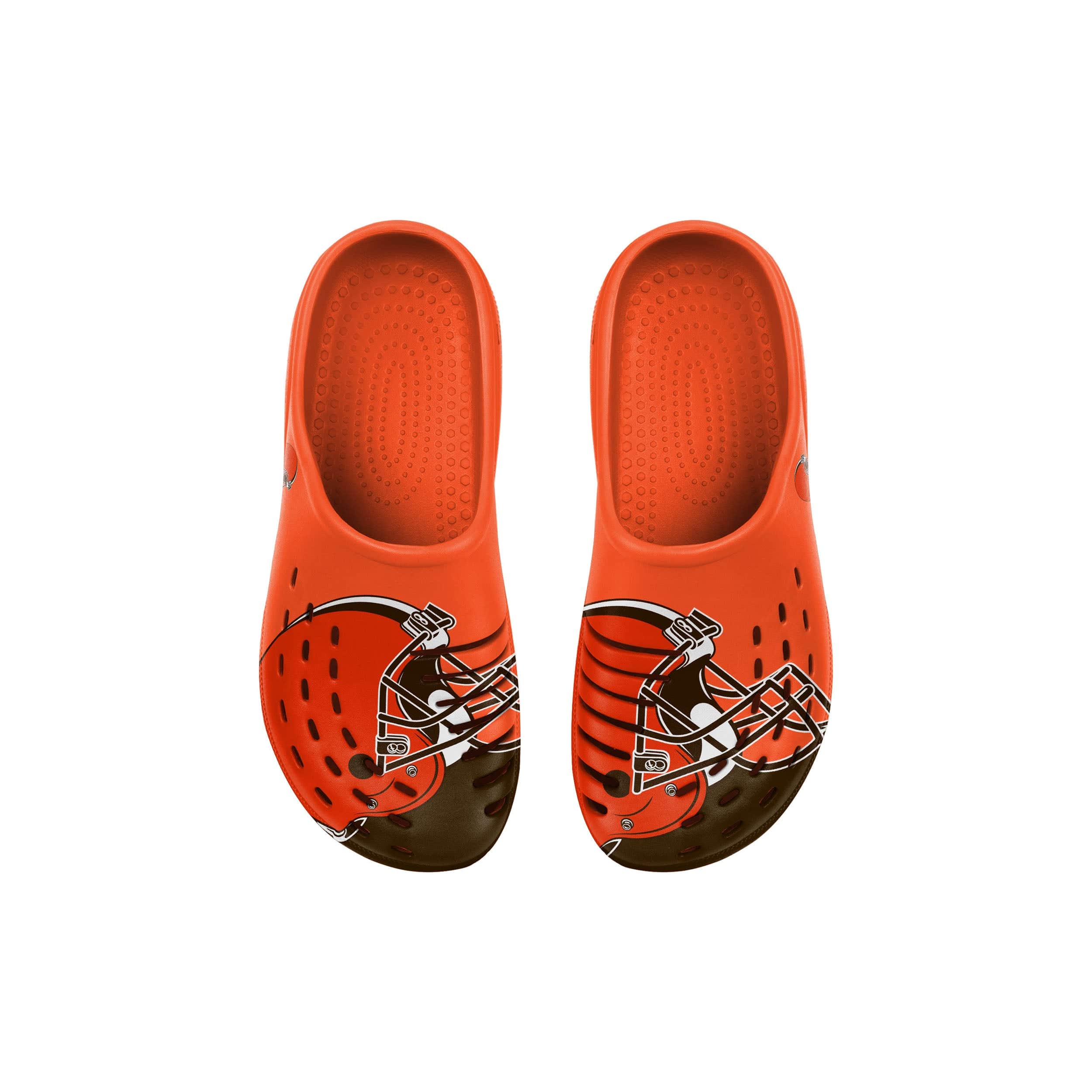 Cleveland Browns NFL Youth Colorblock Big Logo Clog - Image 2