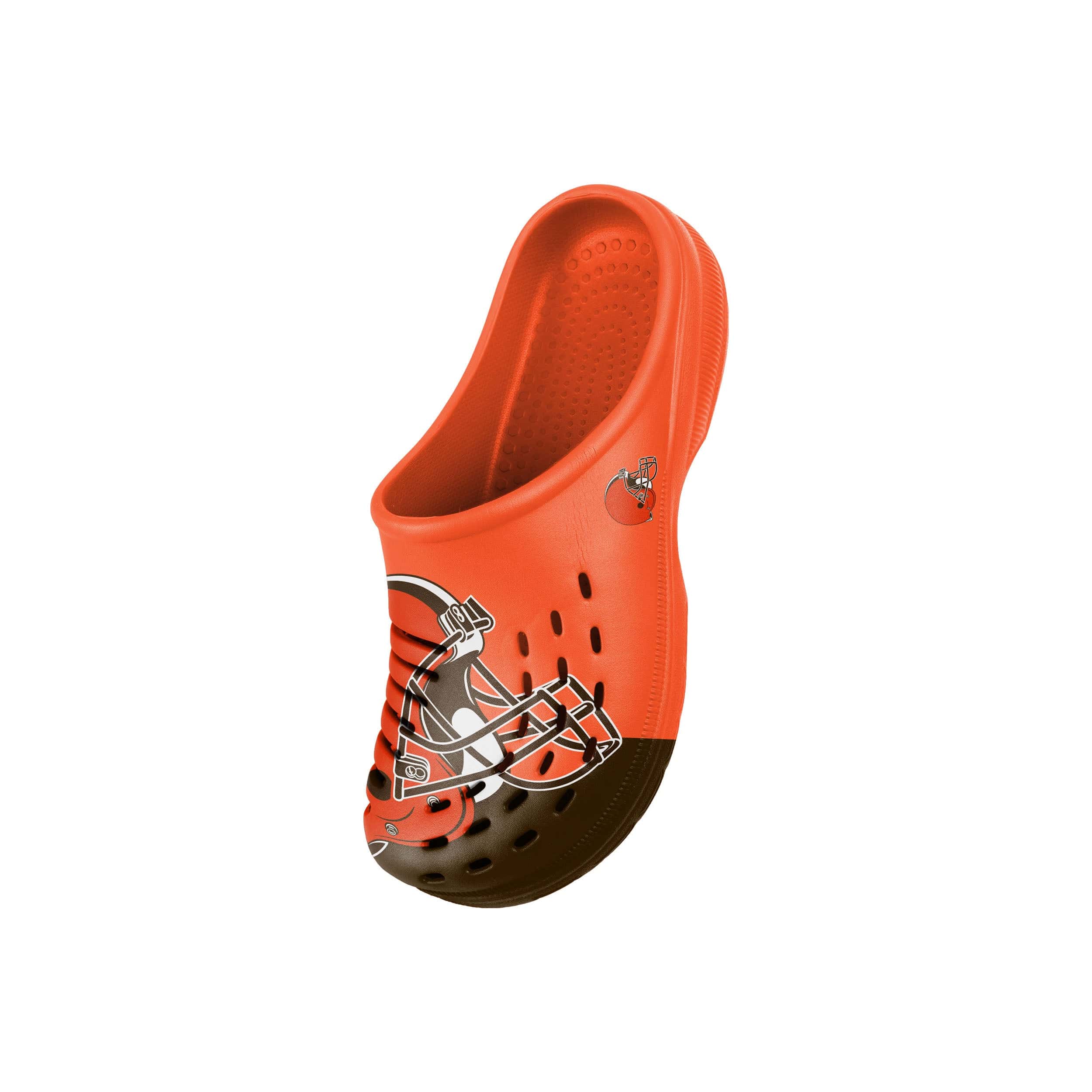 Cleveland Browns NFL Youth Colorblock Big Logo Clog - Image 3