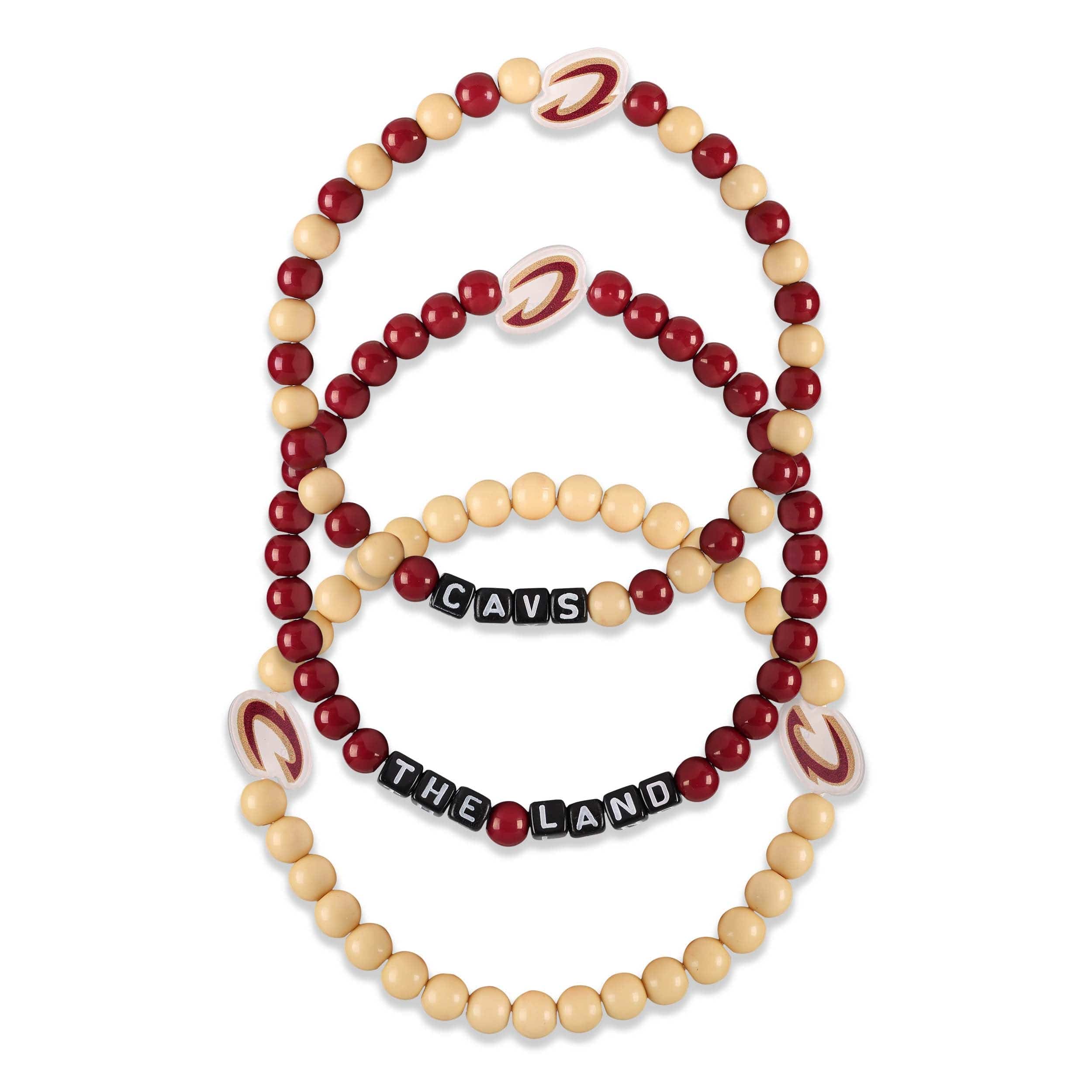 Cleveland Cavaliers NBA 3 Pack Beaded Friendship Bracelet