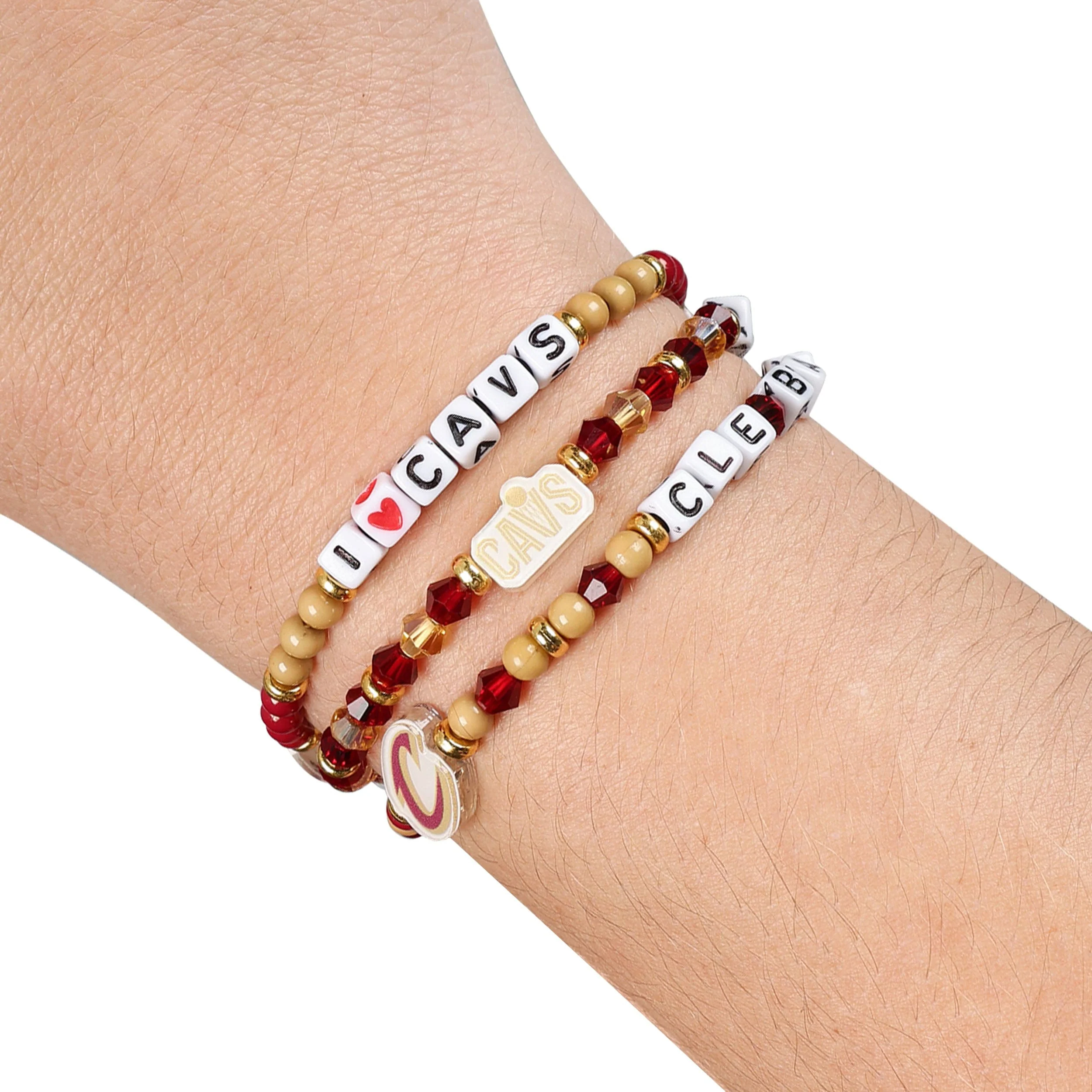Cleveland Cavaliers NBA 3 Pack Friendship Bracelet - Image 4