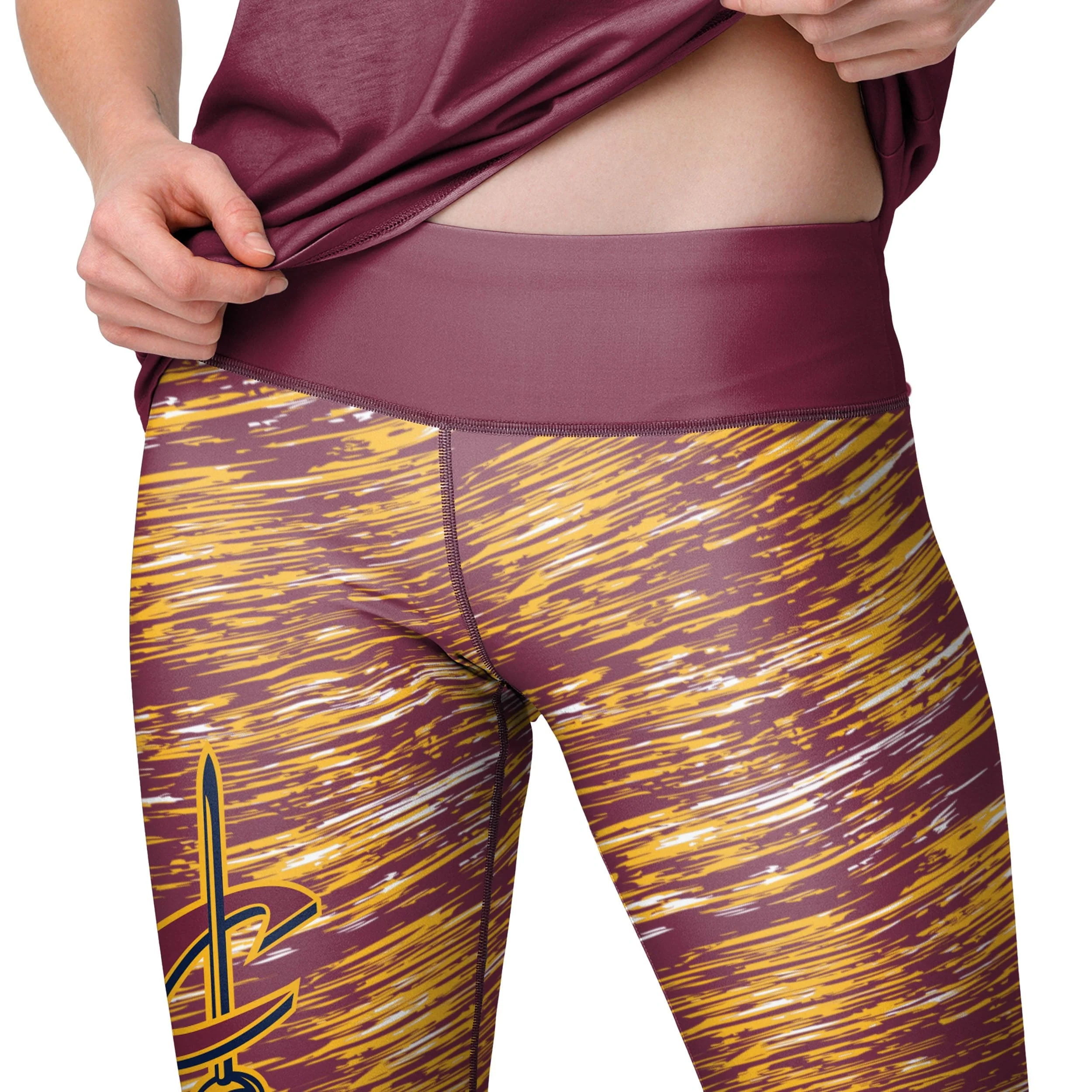 Cleveland Cavaliers NBA Womens Static Rain Leggings - Image 3