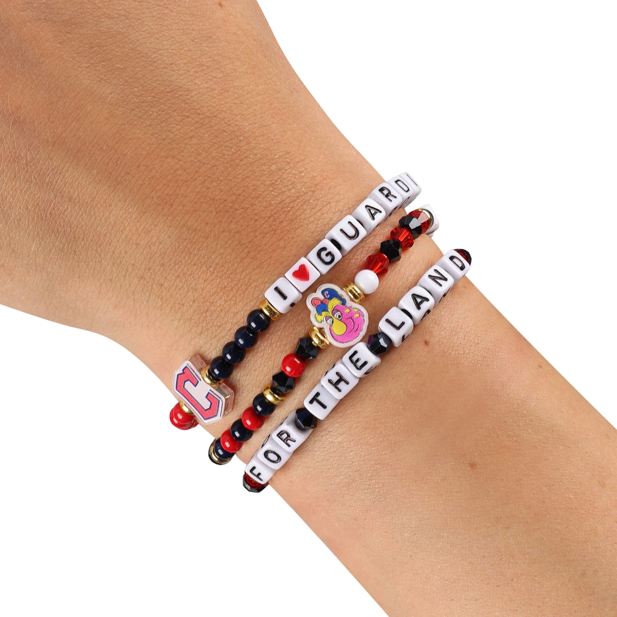 Cleveland Guardians MLB 3 Pack Friendship Bracelet - Image 4
