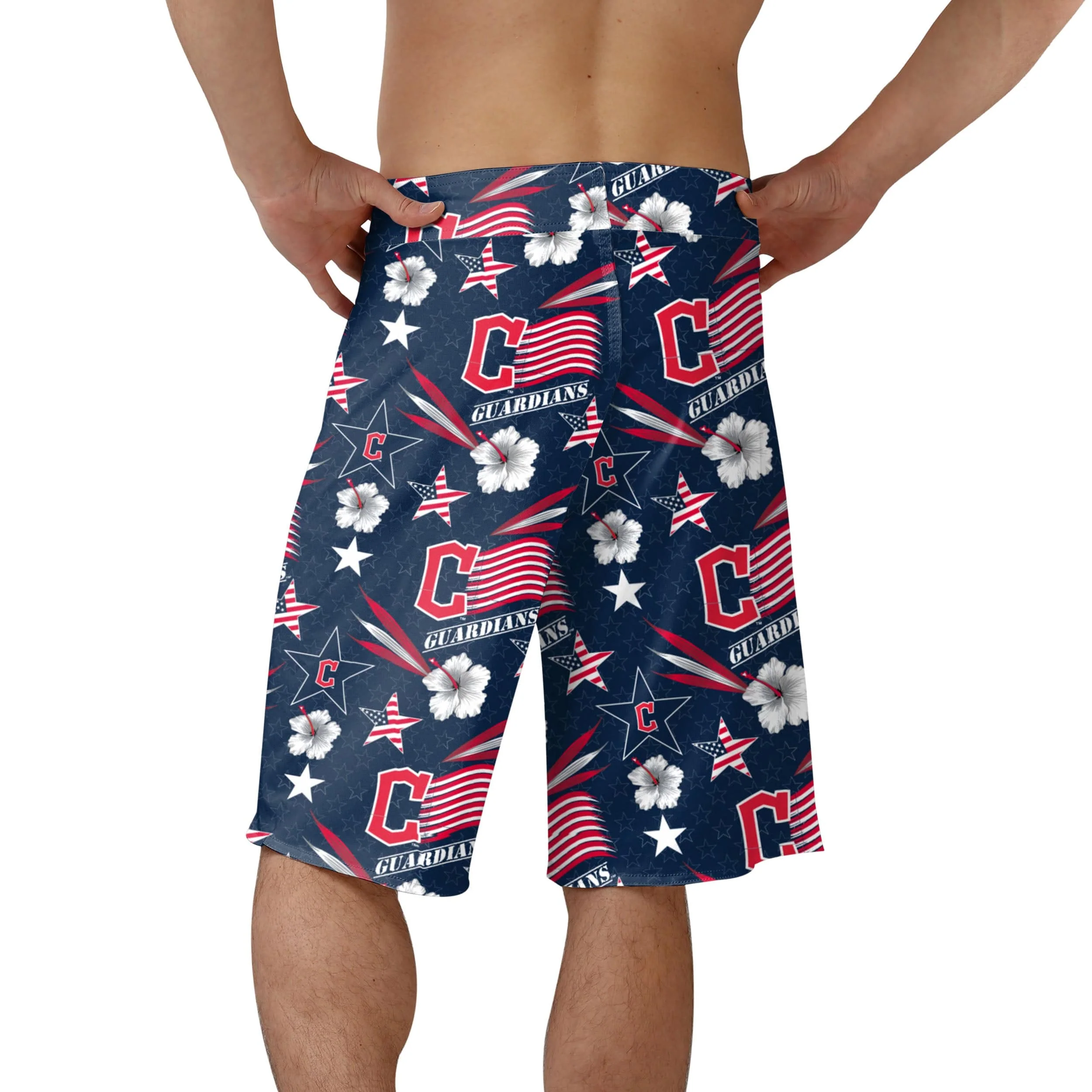 Cleveland Guardians MLB Mens Americana Boardshorts - Image 3