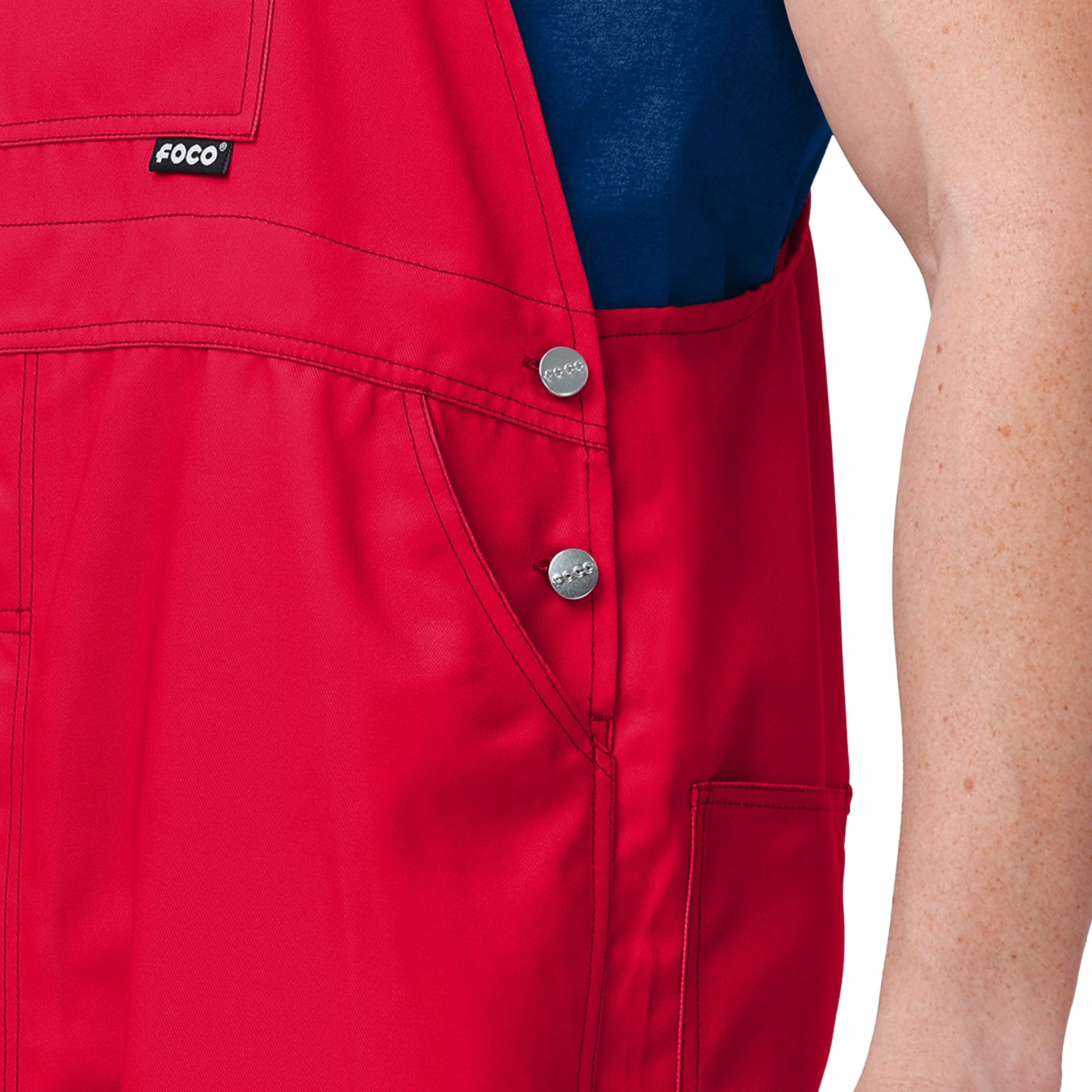 Cleveland Guardians MLB Mens Big Logo Bib Overalls - Image 5