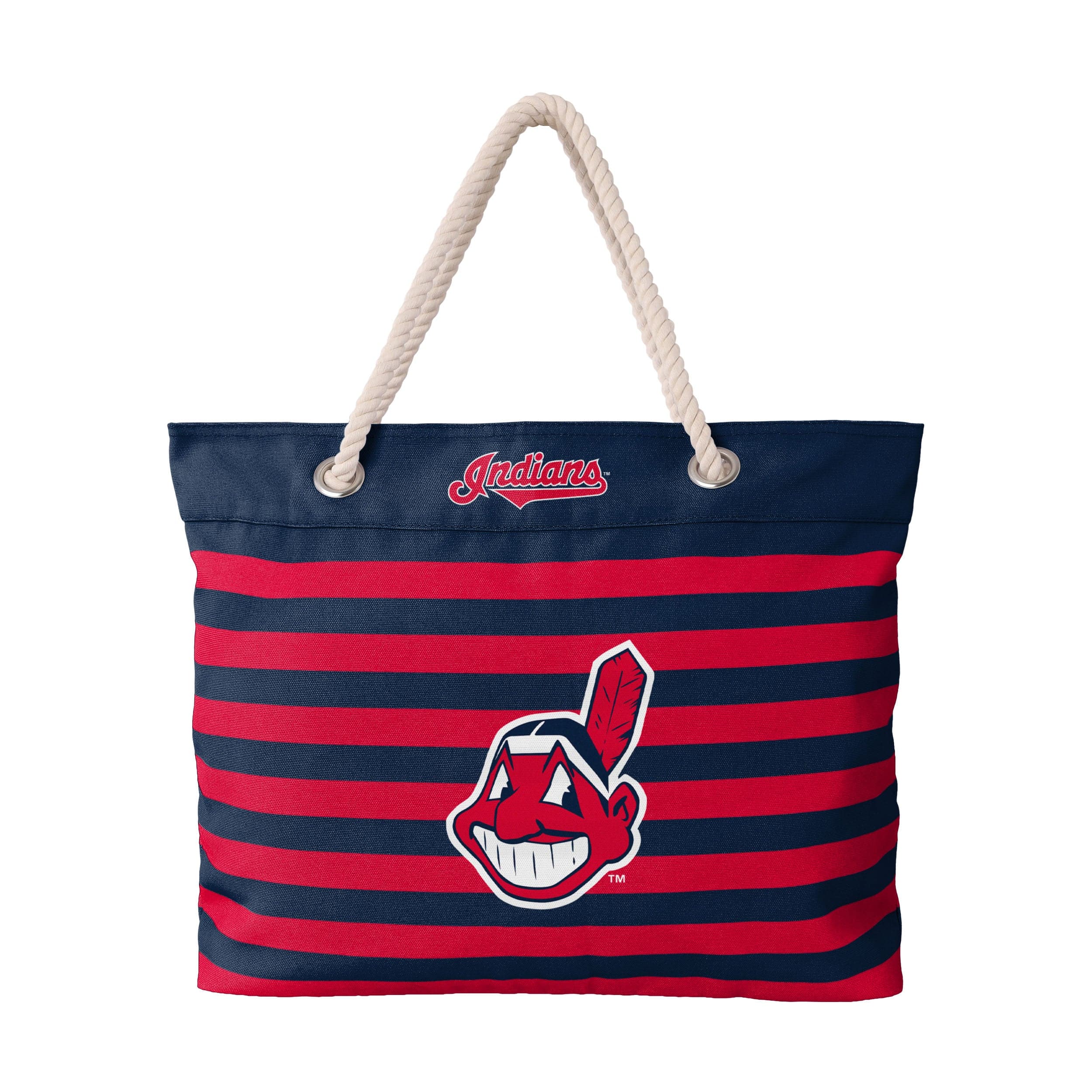 Cleveland Guardians MLB Nautical Stripe Tote Bag