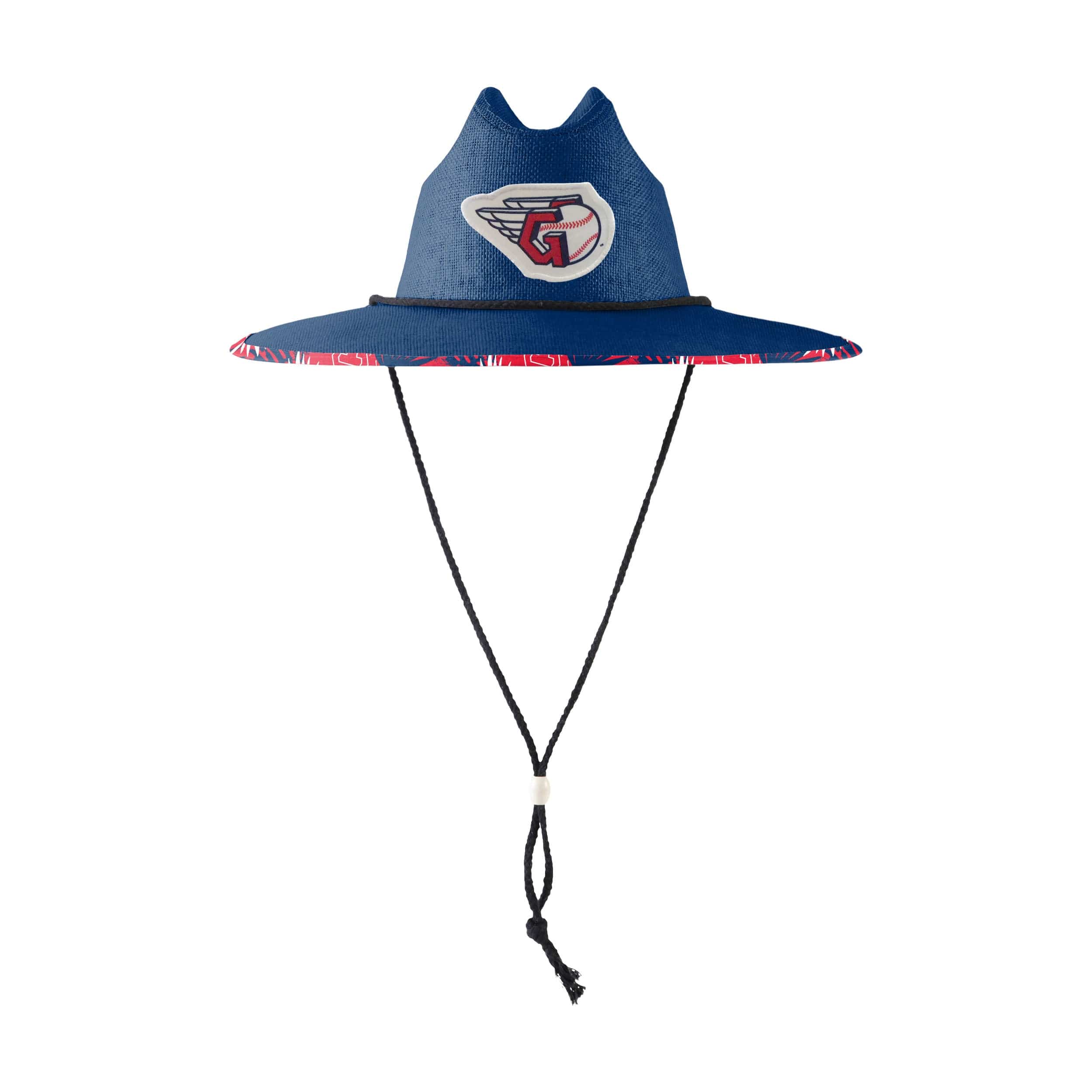 Cleveland Guardians MLB Team Color Straw Hat - Image 6
