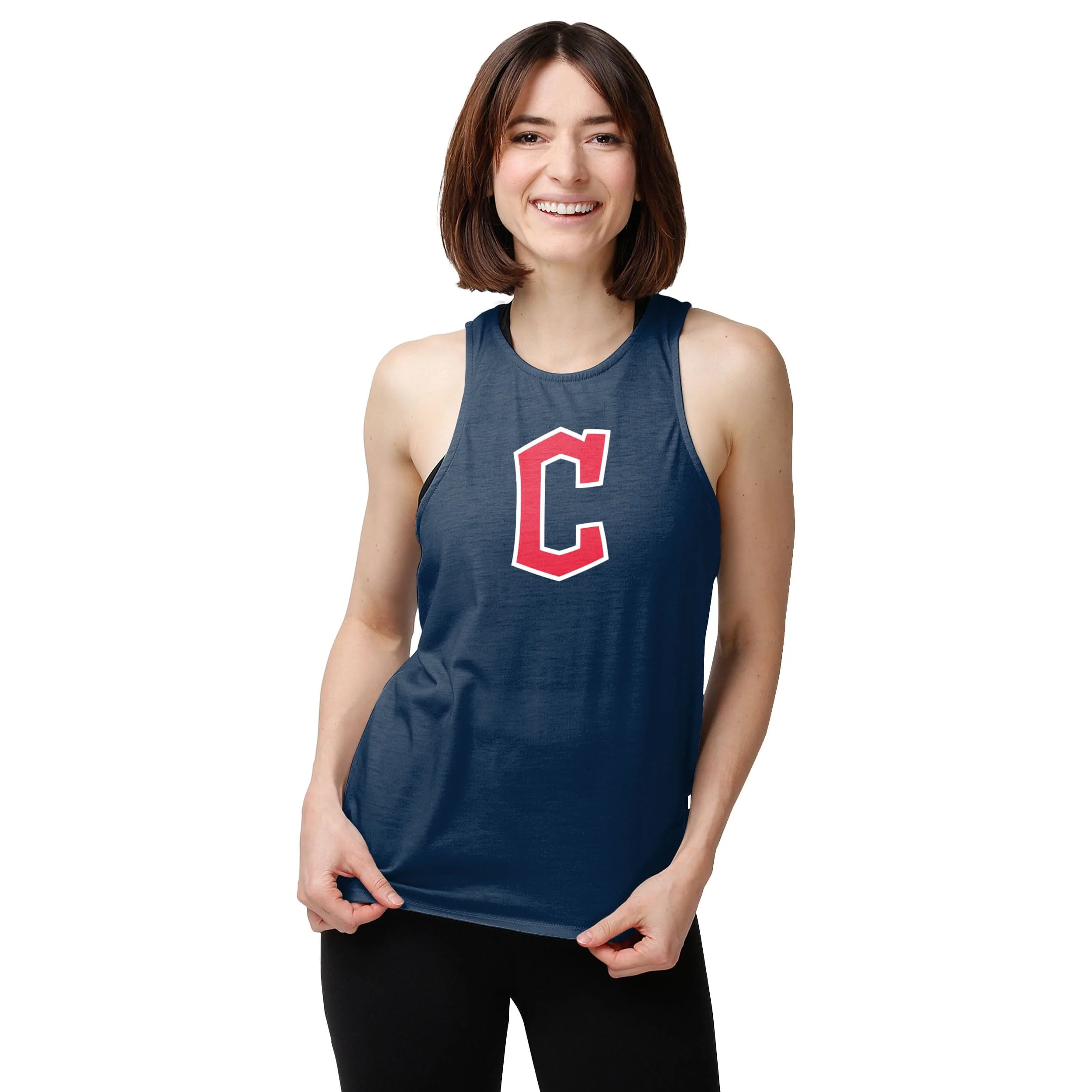 Cleveland Guardians MLB Womens Tie-Breaker Sleeveless Top - Image 2