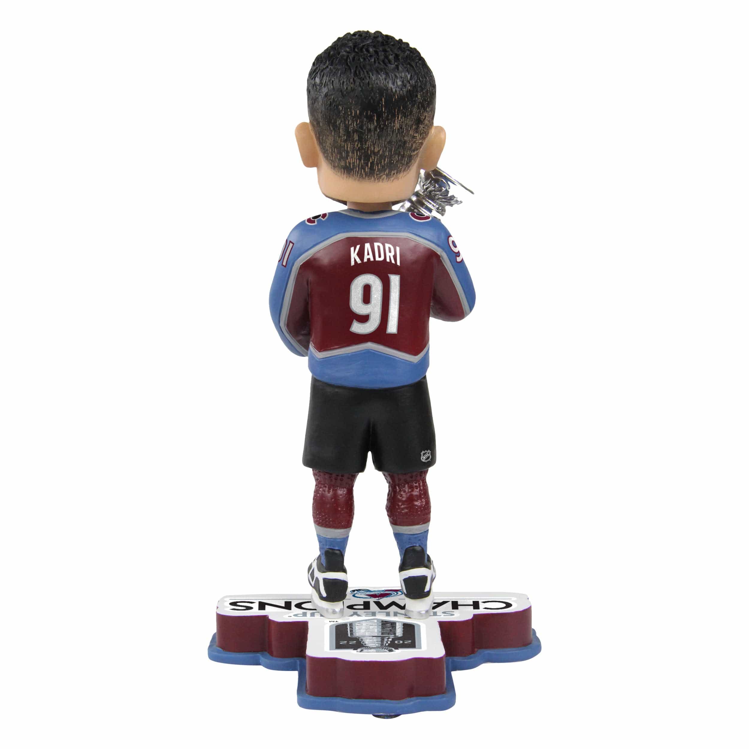 Colorado Avalanche NHL 2022 Stanley Cup Champions Nazem Kadri Bobblehead - Image 2