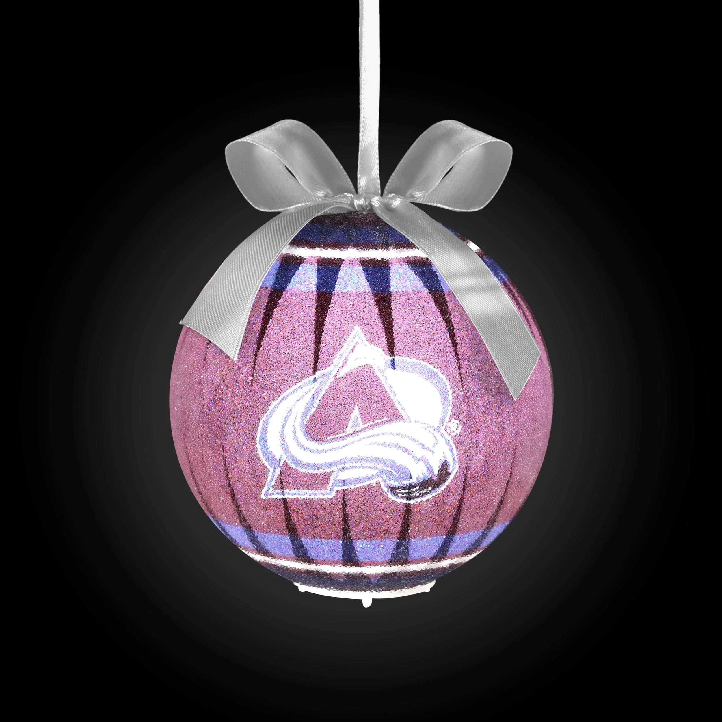 Colorado Avalanche NHL LED Shatterproof Ball Ornament - Image 2