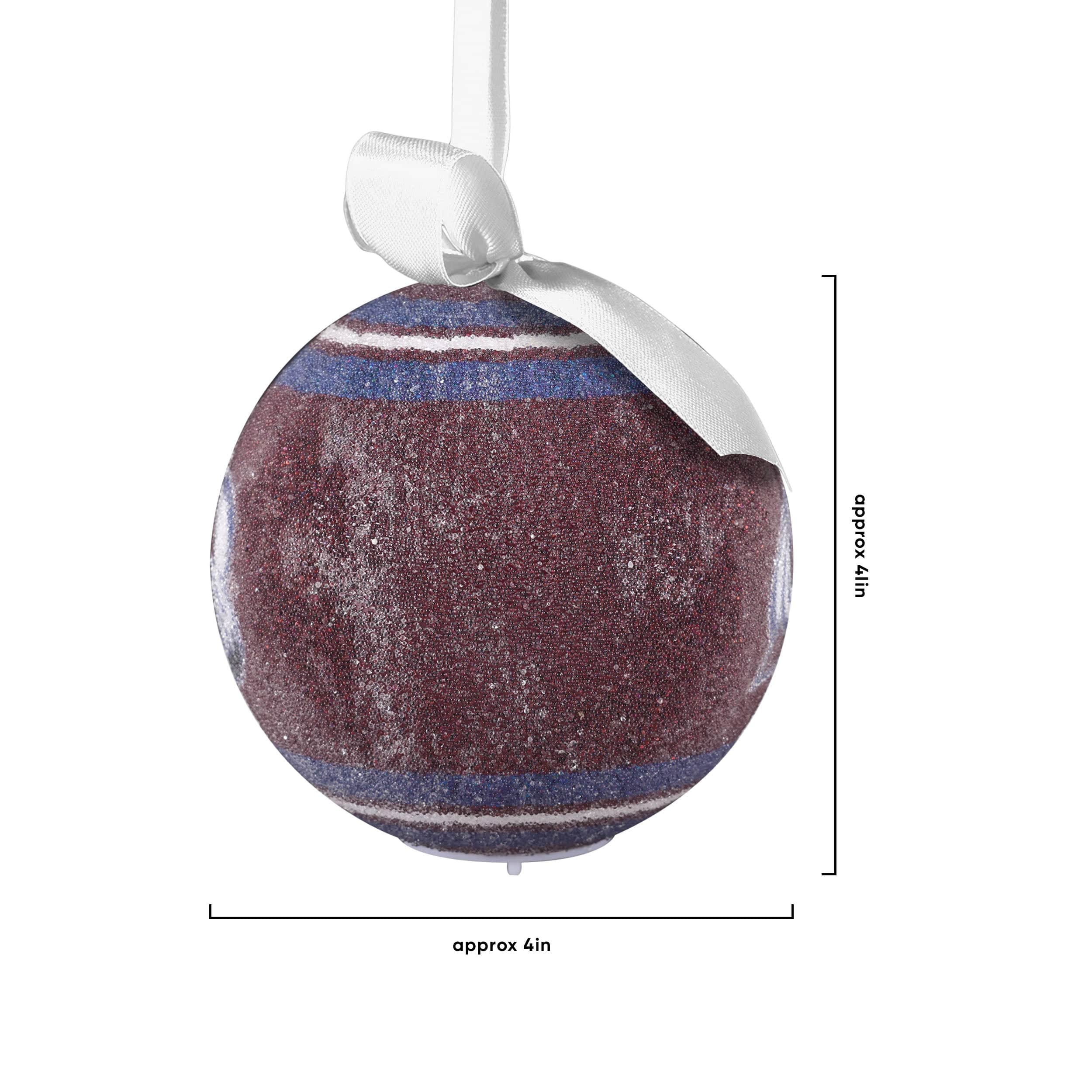 Colorado Avalanche NHL LED Shatterproof Ball Ornament - Image 3