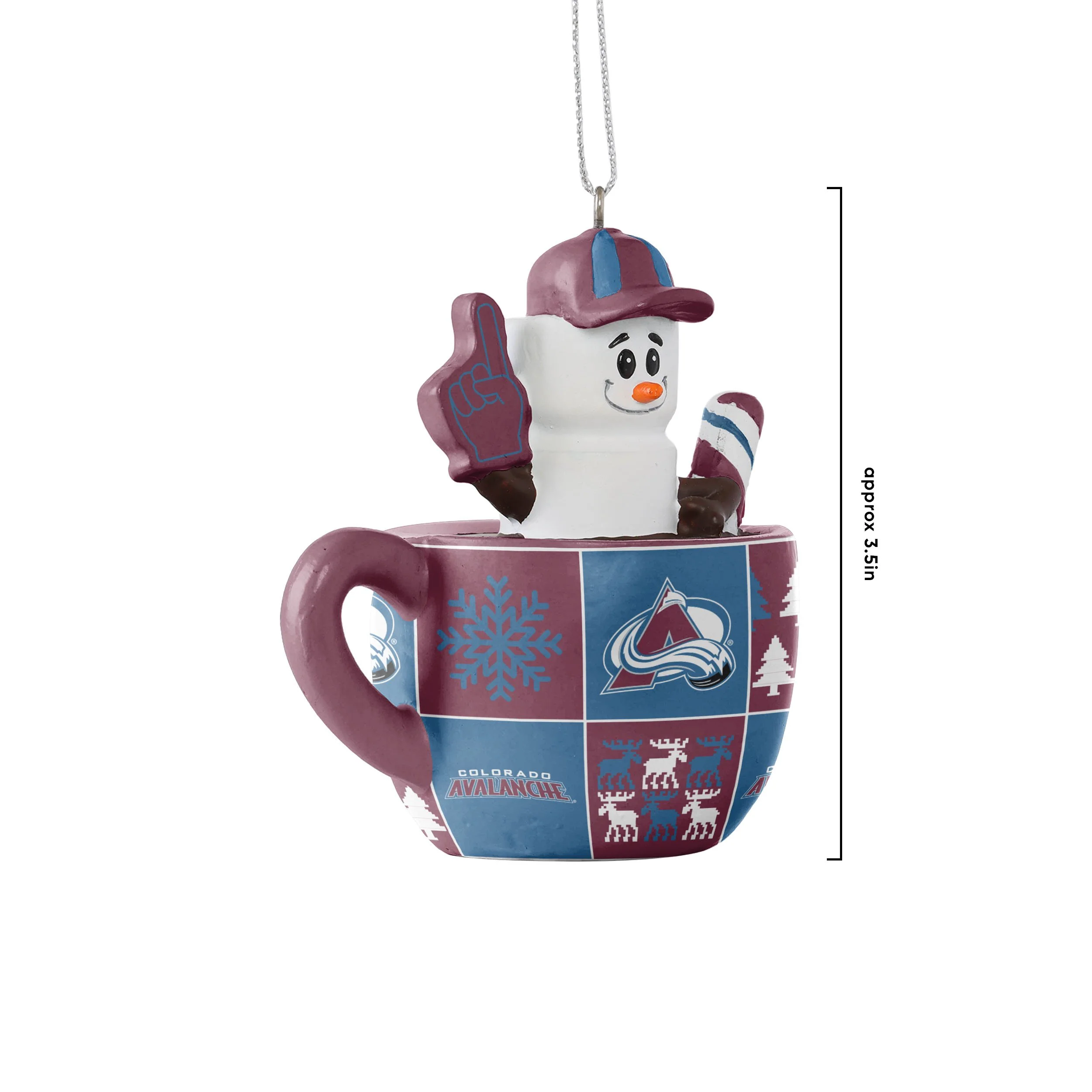Colorado Avalanche NHL Smores Mug Ornament - Image 3
