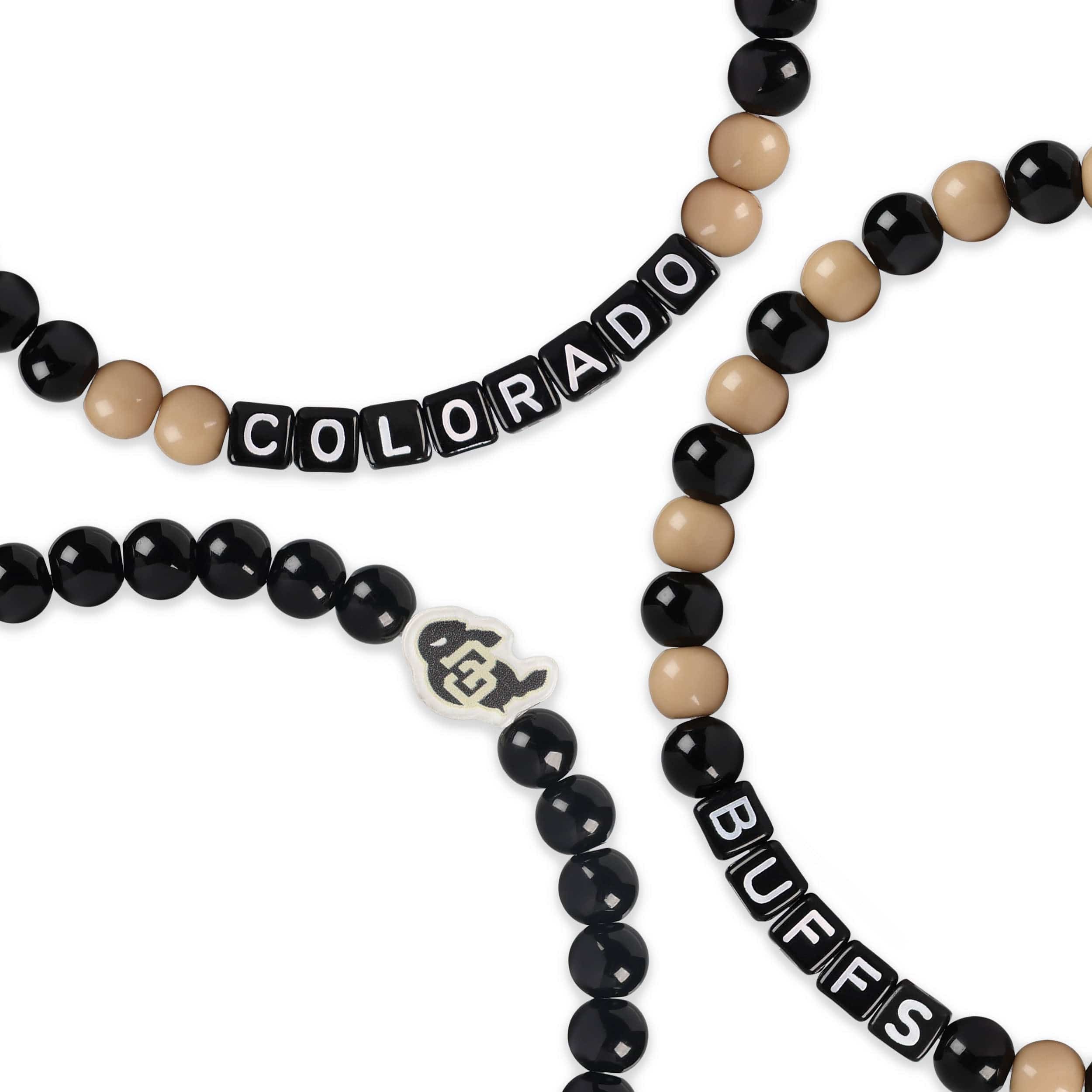 Colorado Buffaloes NCAA 3 Pack Beaded Friendship Bracelet - Image 2