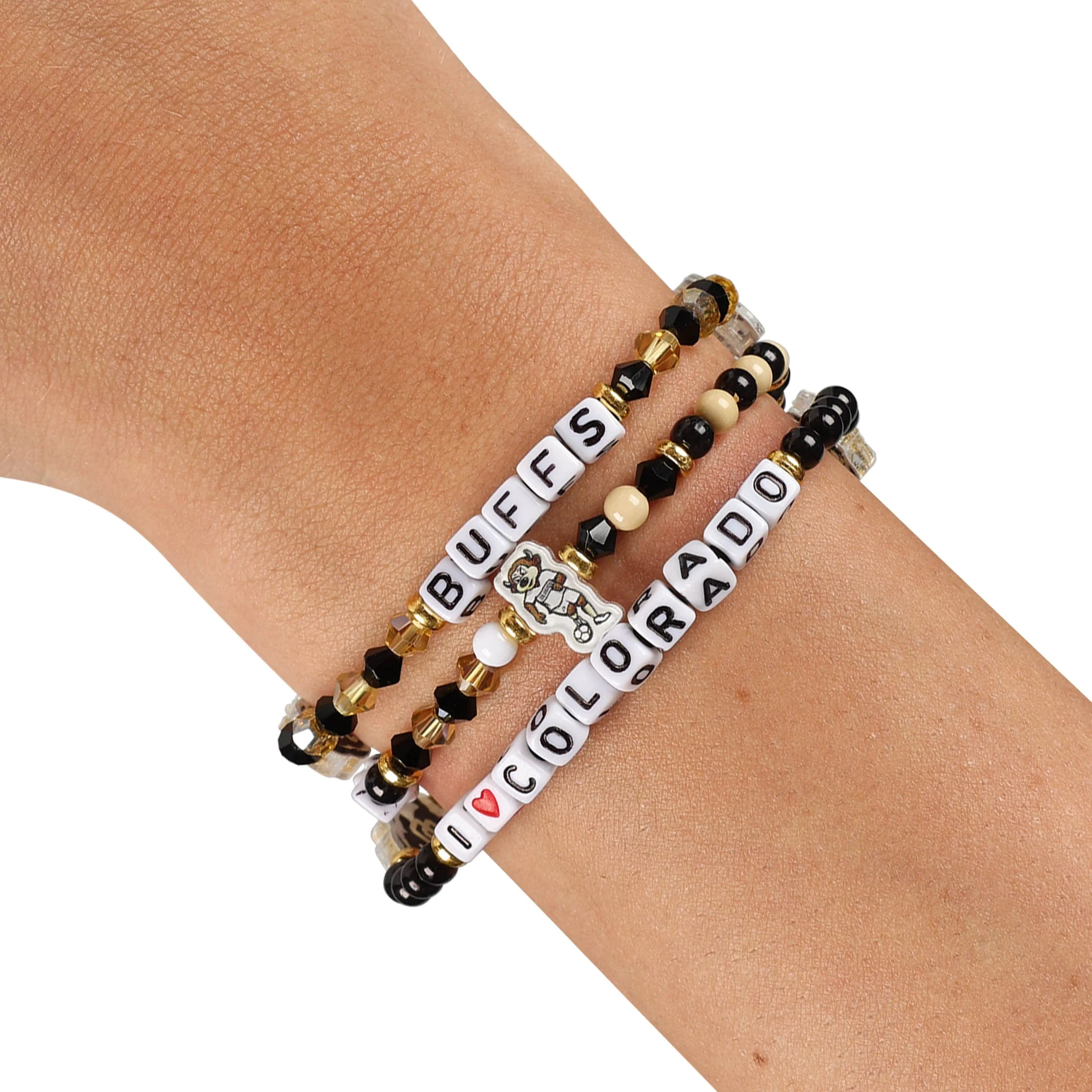 Colorado Buffaloes NCAA 3 Pack Friendship Bracelet - Image 4