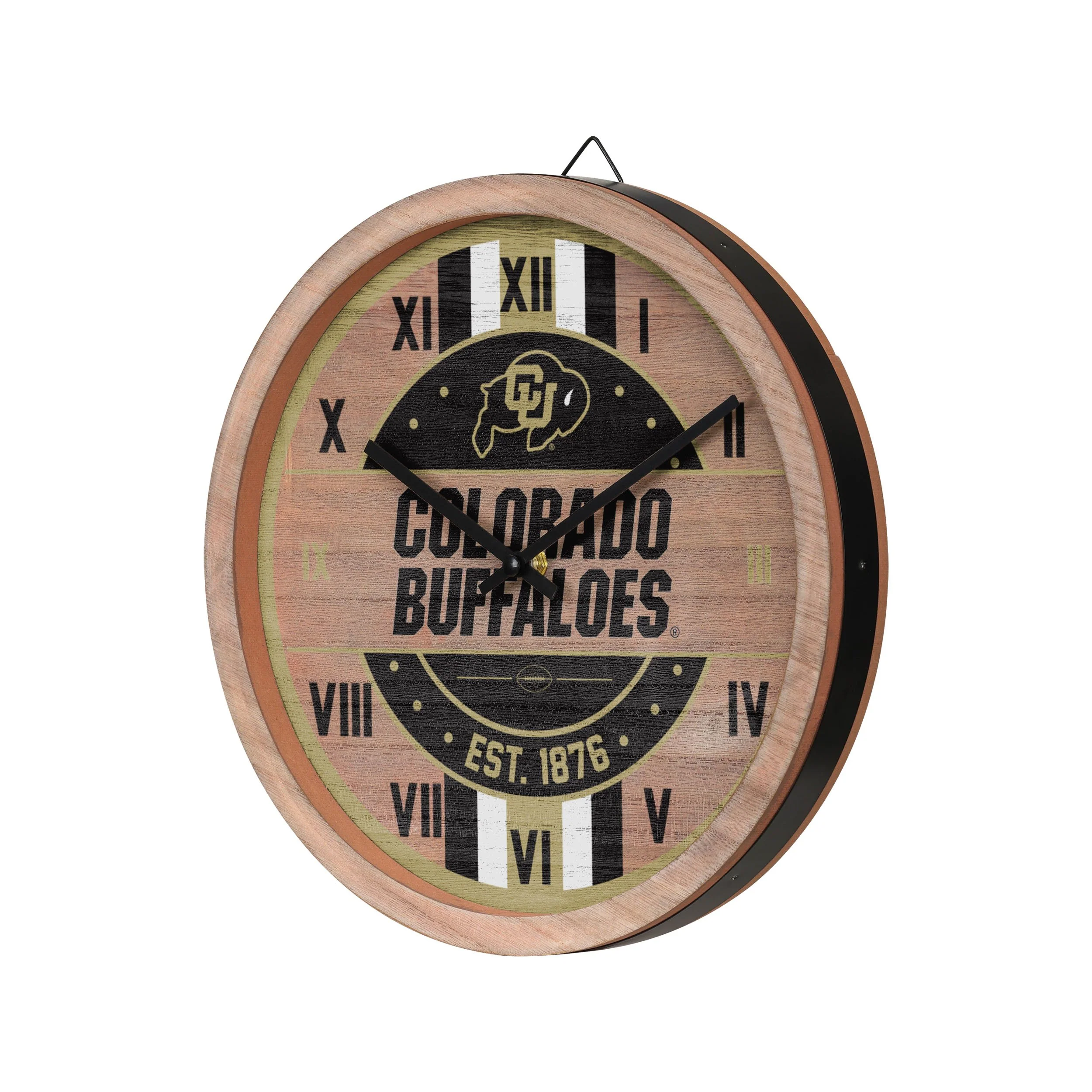 Colorado Buffaloes NCAA Barrel Wall Clock - Image 2