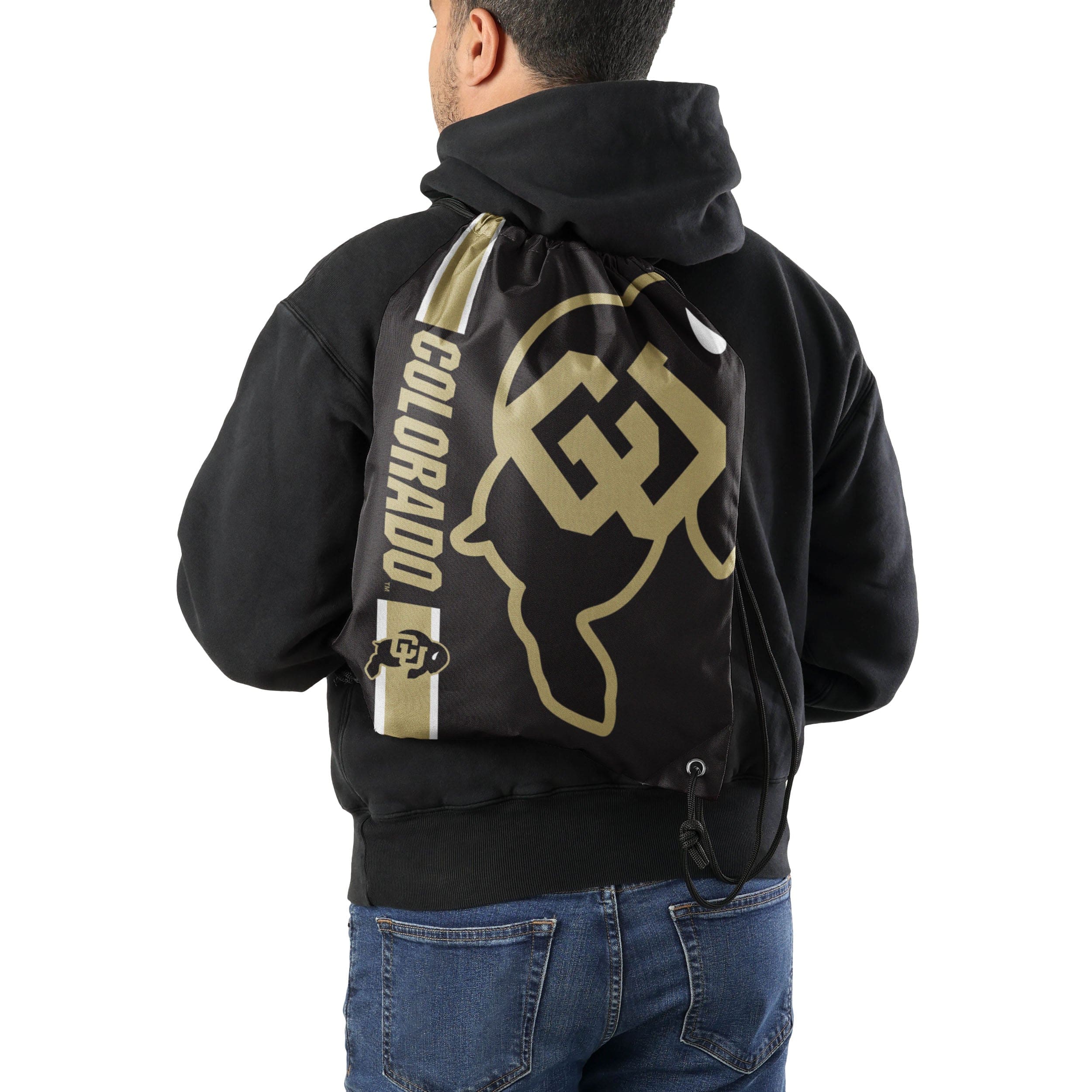 Colorado Buffaloes NCAA Big Logo Drawstring Backpack - Image 2