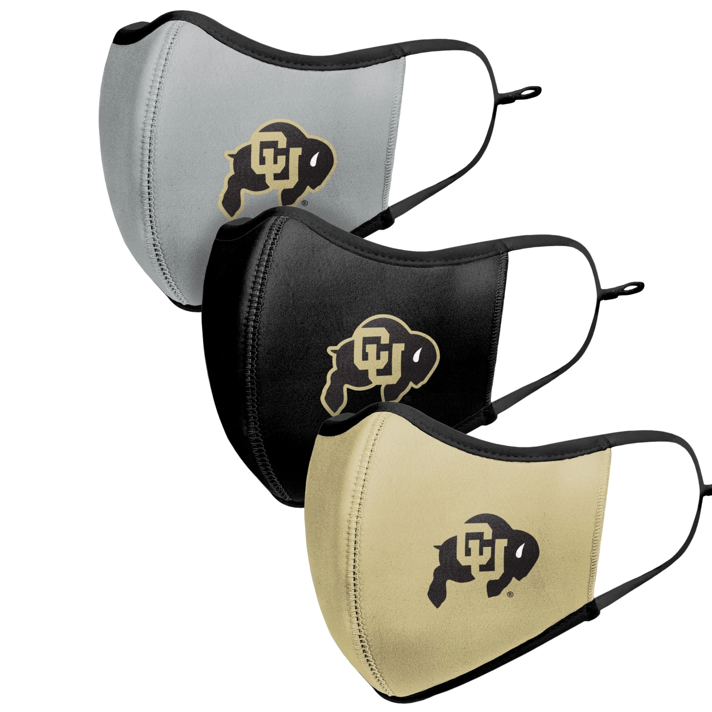 Colorado Buffaloes NCAA Sport 3 Pack Face Cover - Image 4
