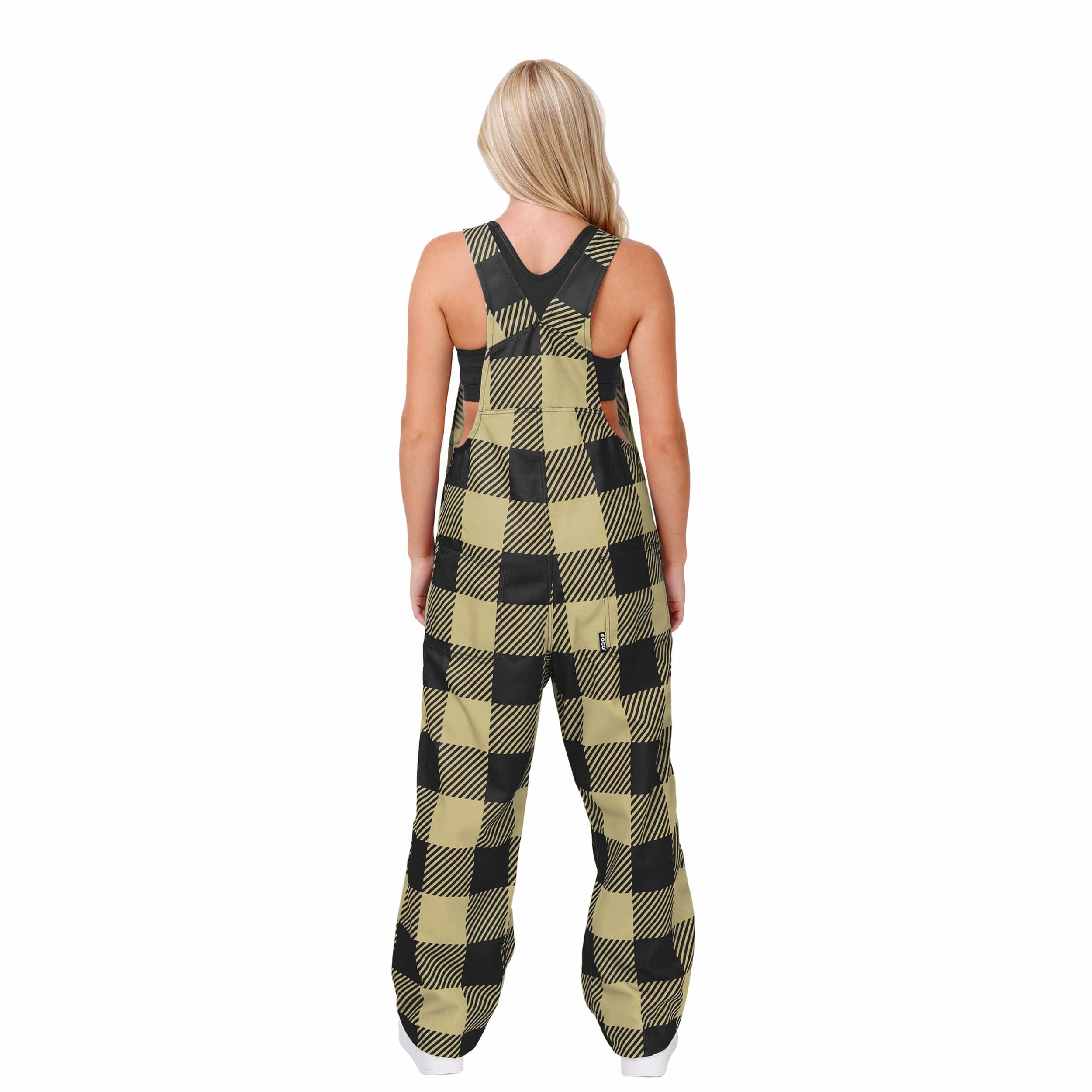 Colorado Buffaloes NCAA Womens Plaid Bib Overalls - Image 2