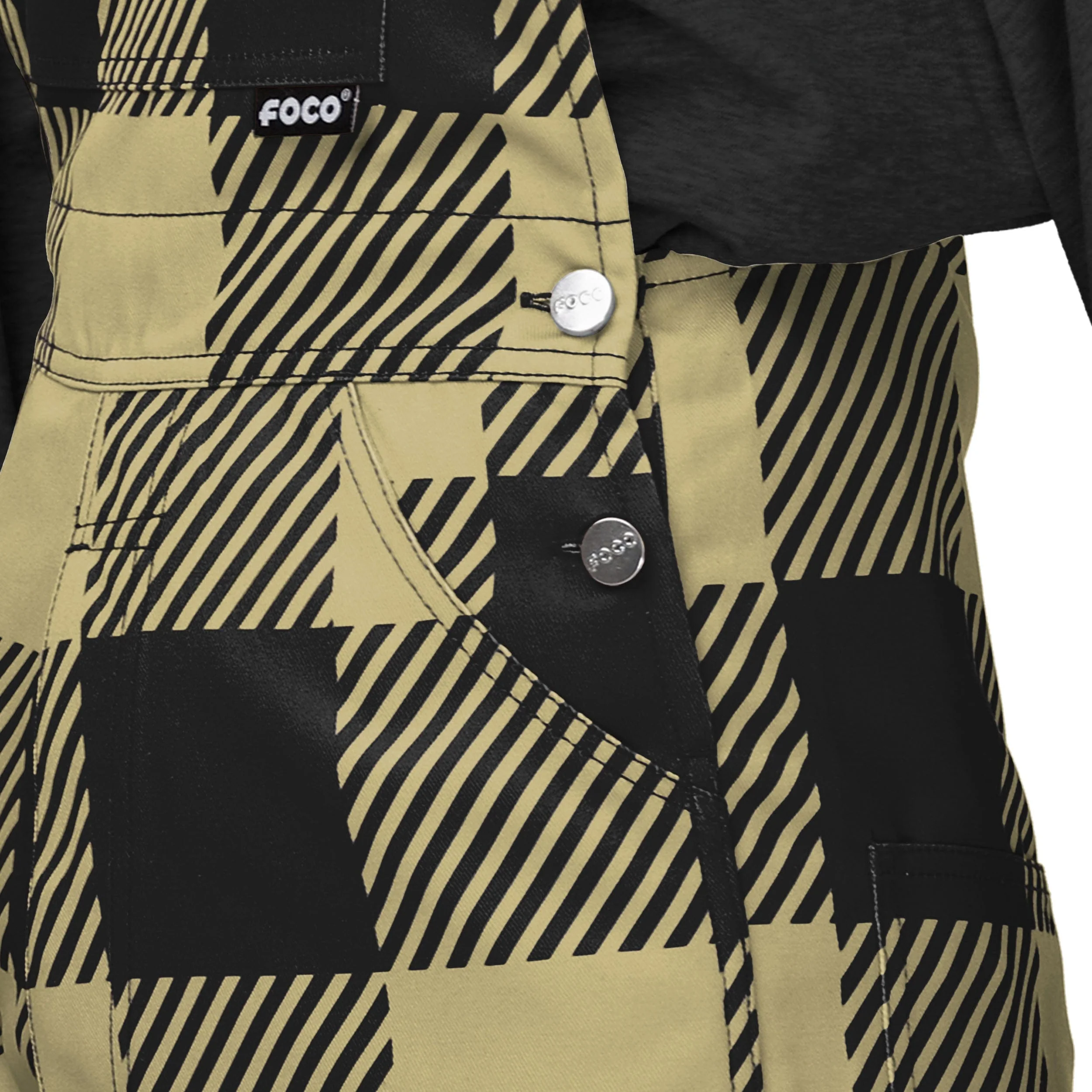 Colorado Buffaloes NCAA Womens Plaid Bib Overalls - Image 5