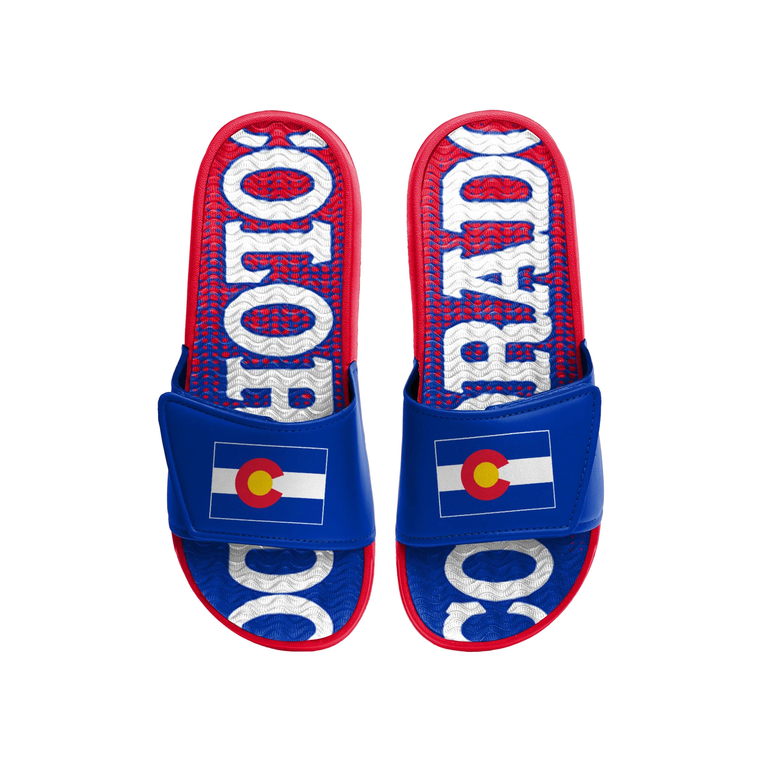 Colorado Mens Flag Gradient Wordmark Gel Slide - Image 2