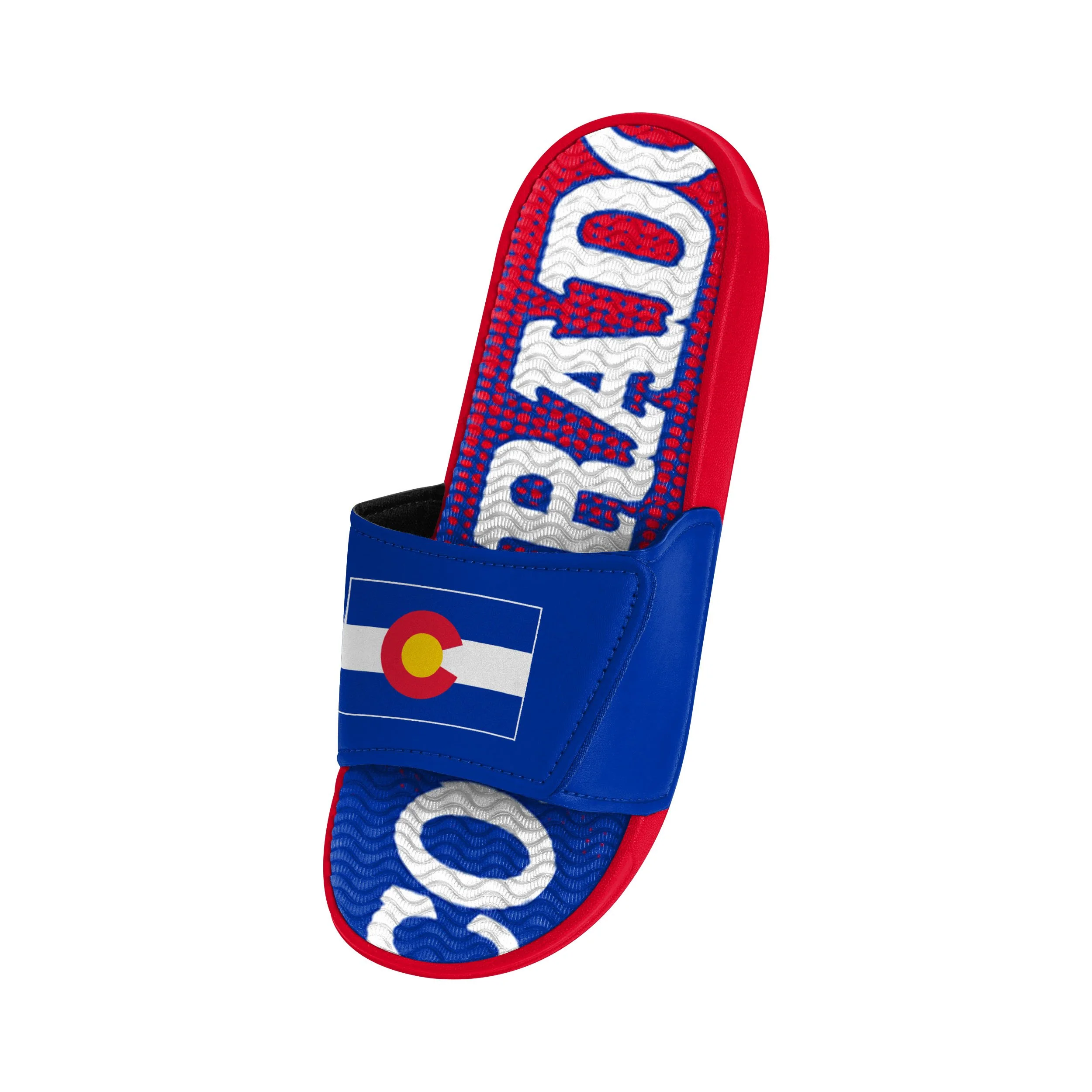 Colorado Mens Flag Gradient Wordmark Gel Slide - Image 3